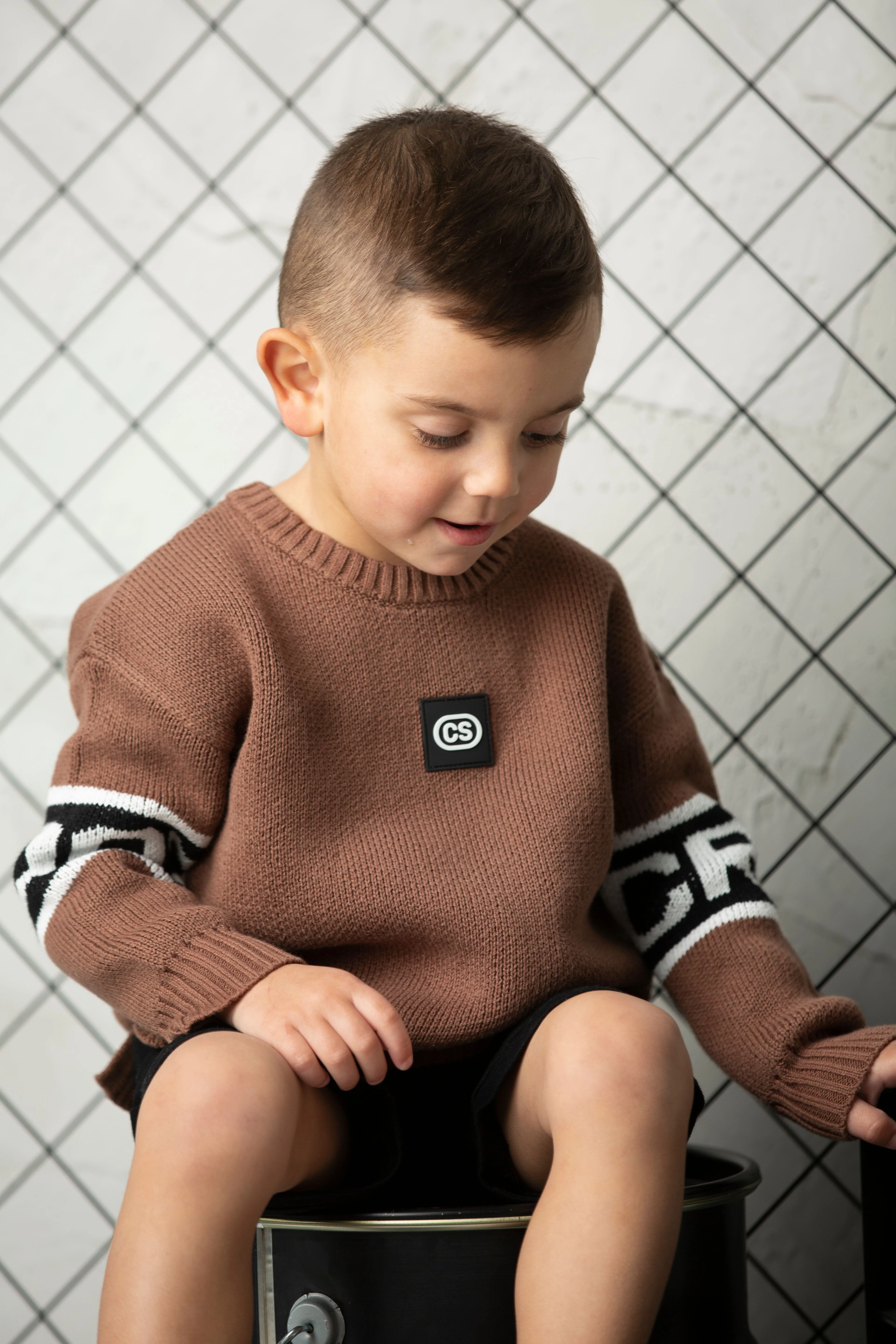 Dash Knit Jumper - Mocha - Image 2