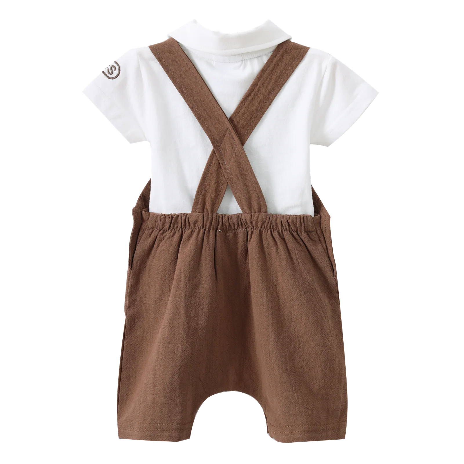 Dash Linen Overall Set - Mocha - Image 6