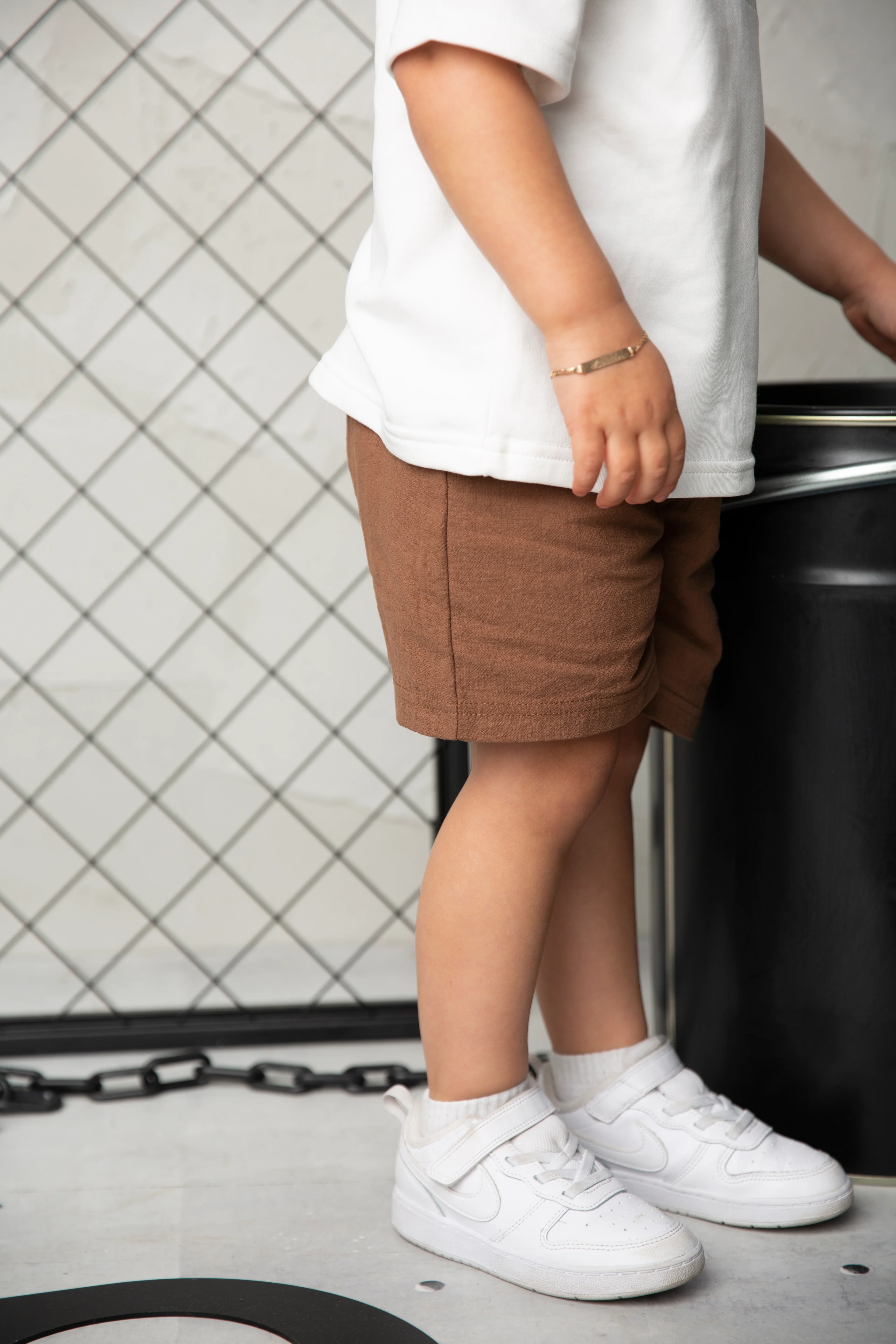 Dash Linen Shorts - Mocha - Image 2