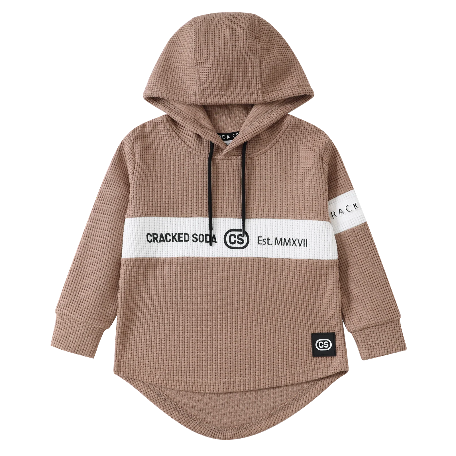Dash Waffle Hoodie - Mocha - Image 8