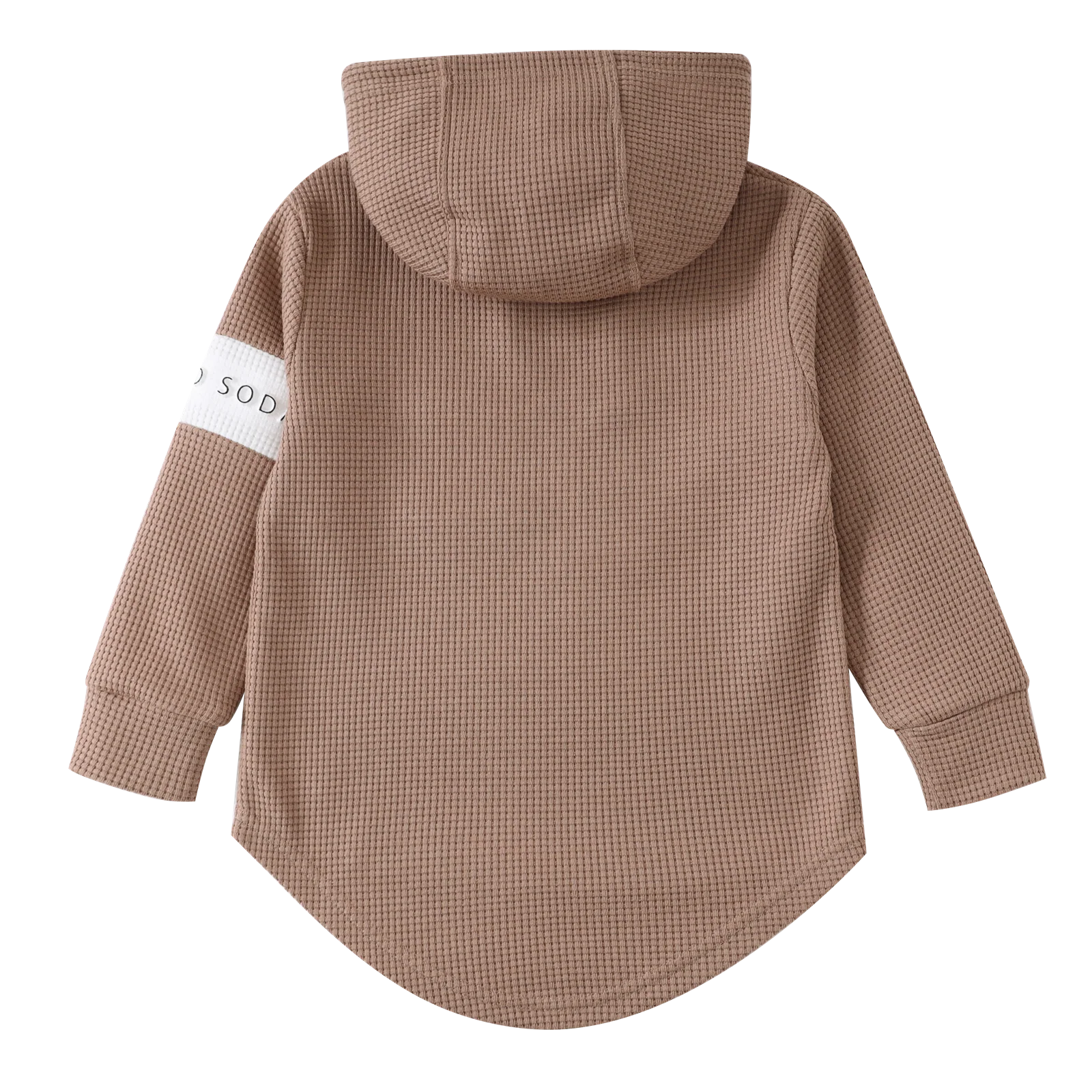 Dash Waffle Hoodie - Mocha - Image 9