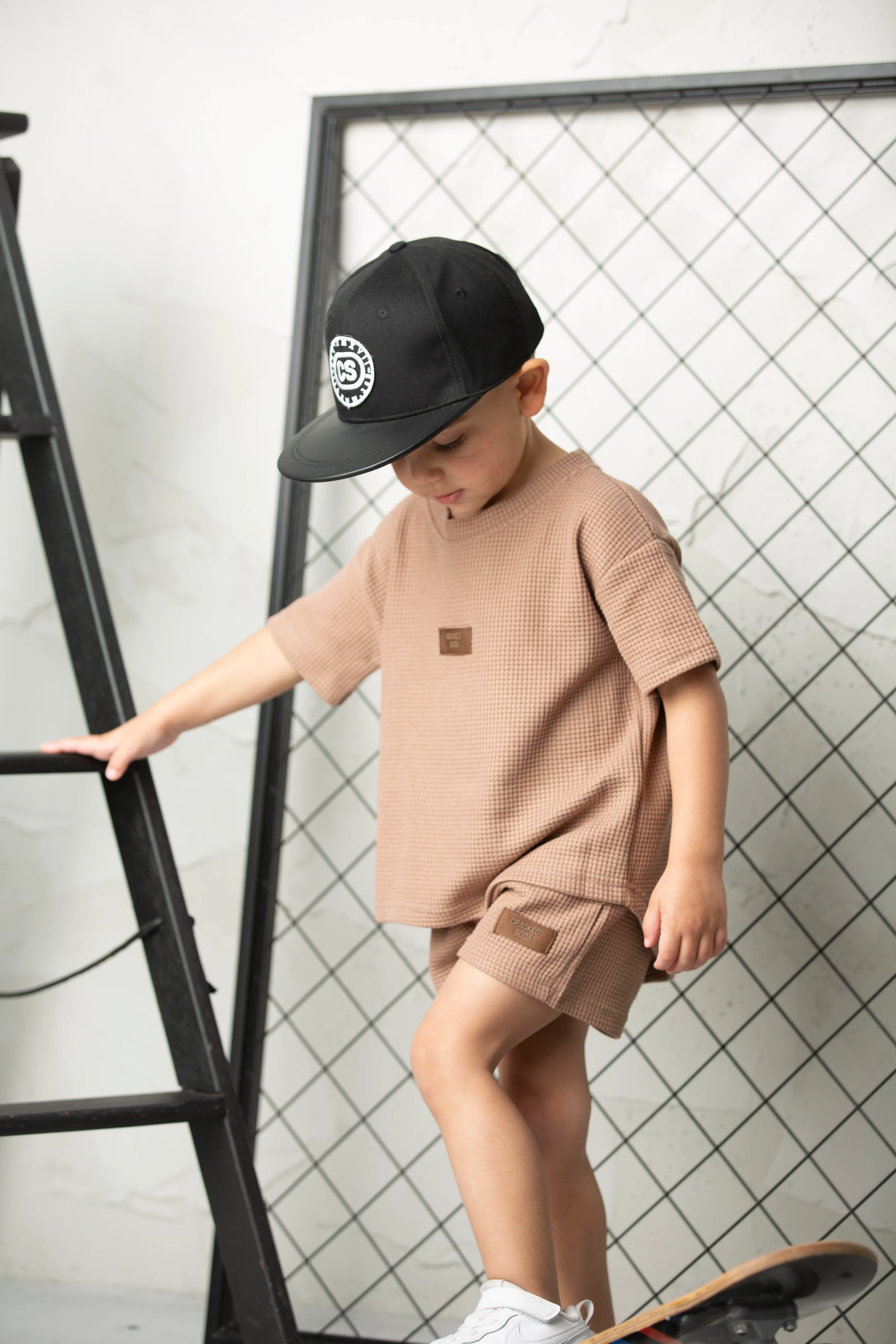 Dash Waffle Shorts - Mocha