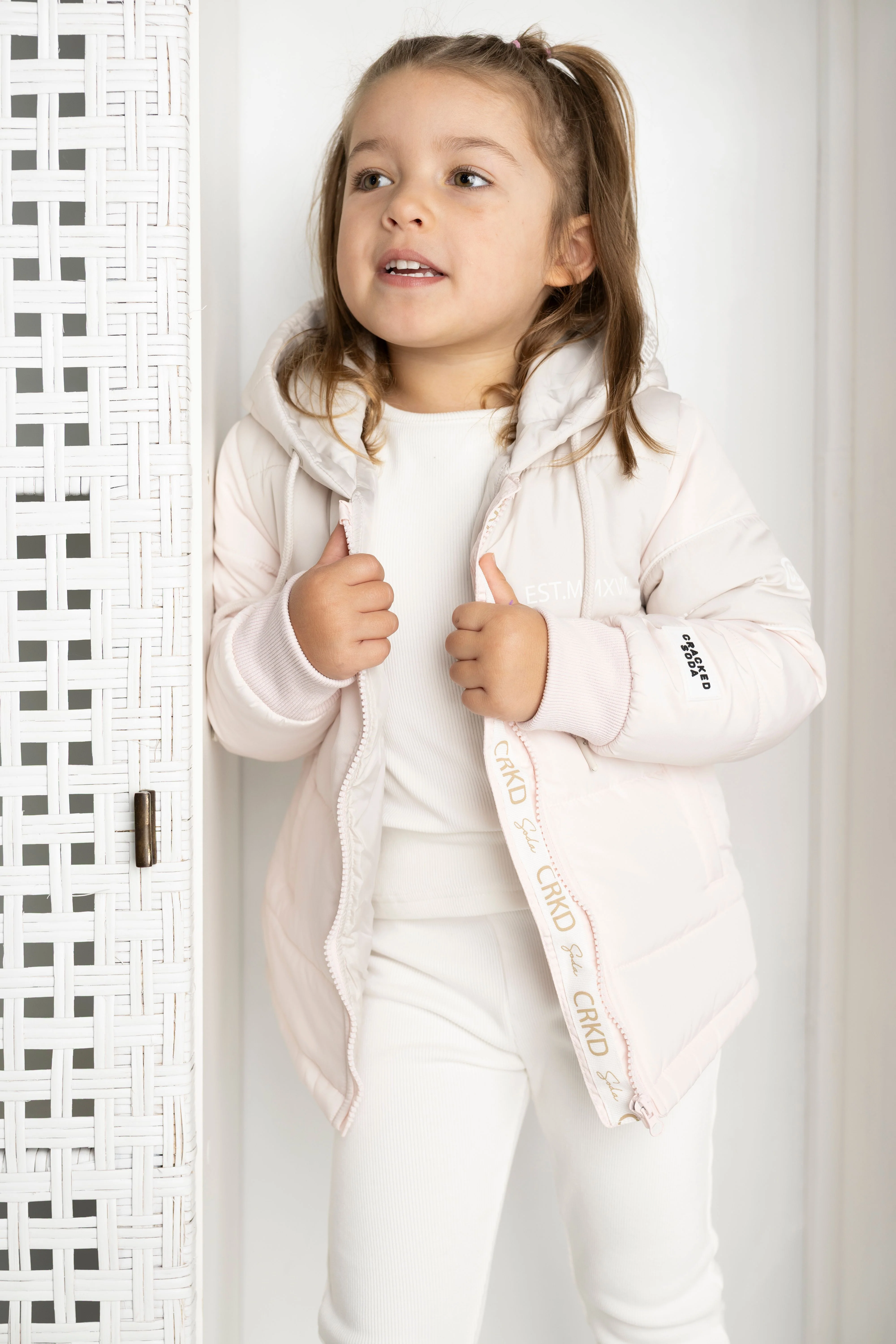 Dolce Detailed Puffer Jacket - Pink - Image 6
