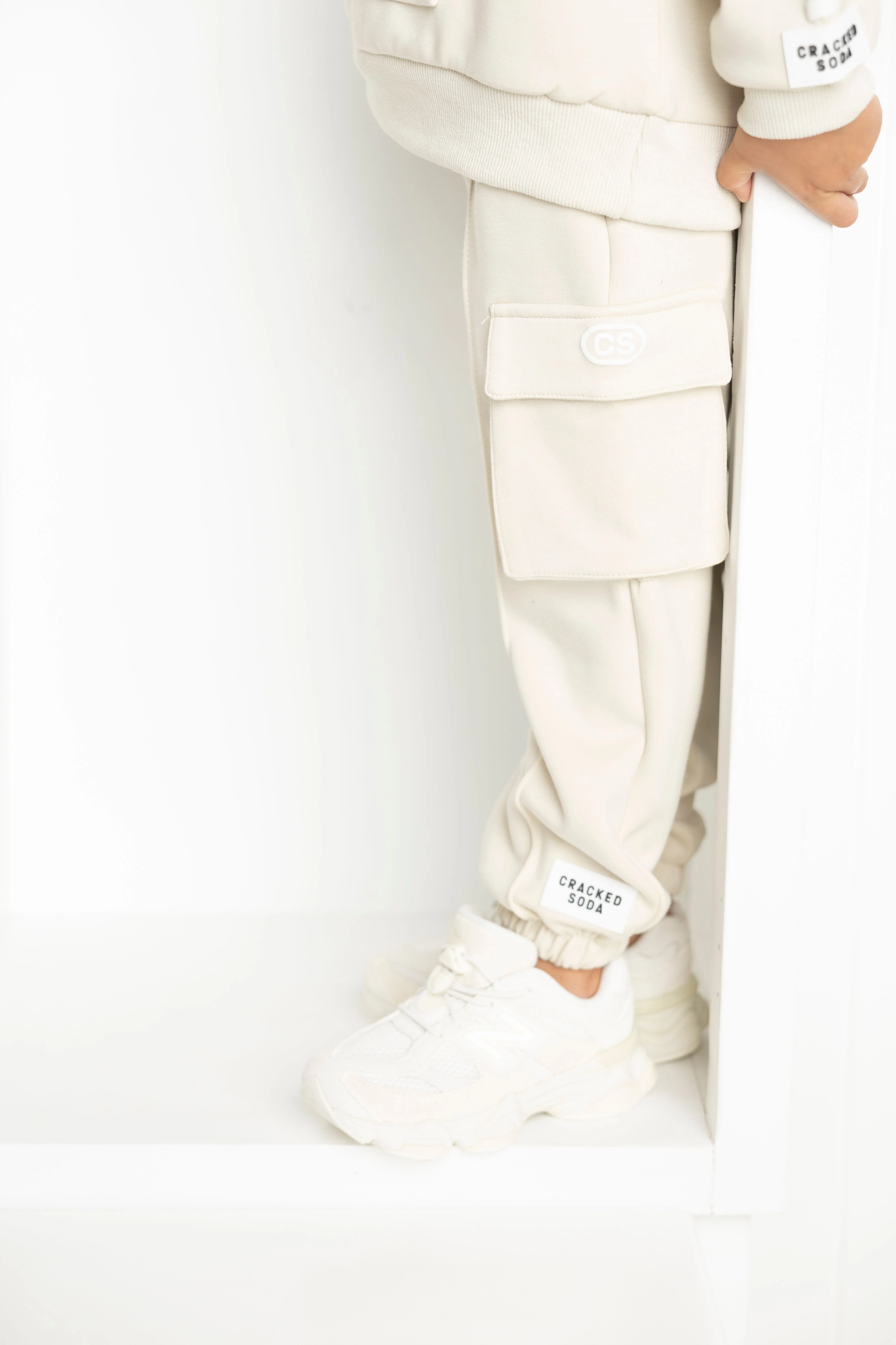 Dolce Sports Trackpants - White Sand - Image 7
