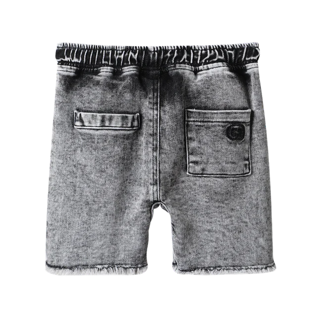 Dustin Cracked Soda Denim Shorts - Ash - Image 6