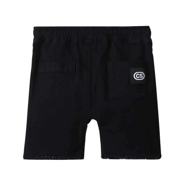 Dustin Cracked Soda Denim Shorts - Black - Image 4