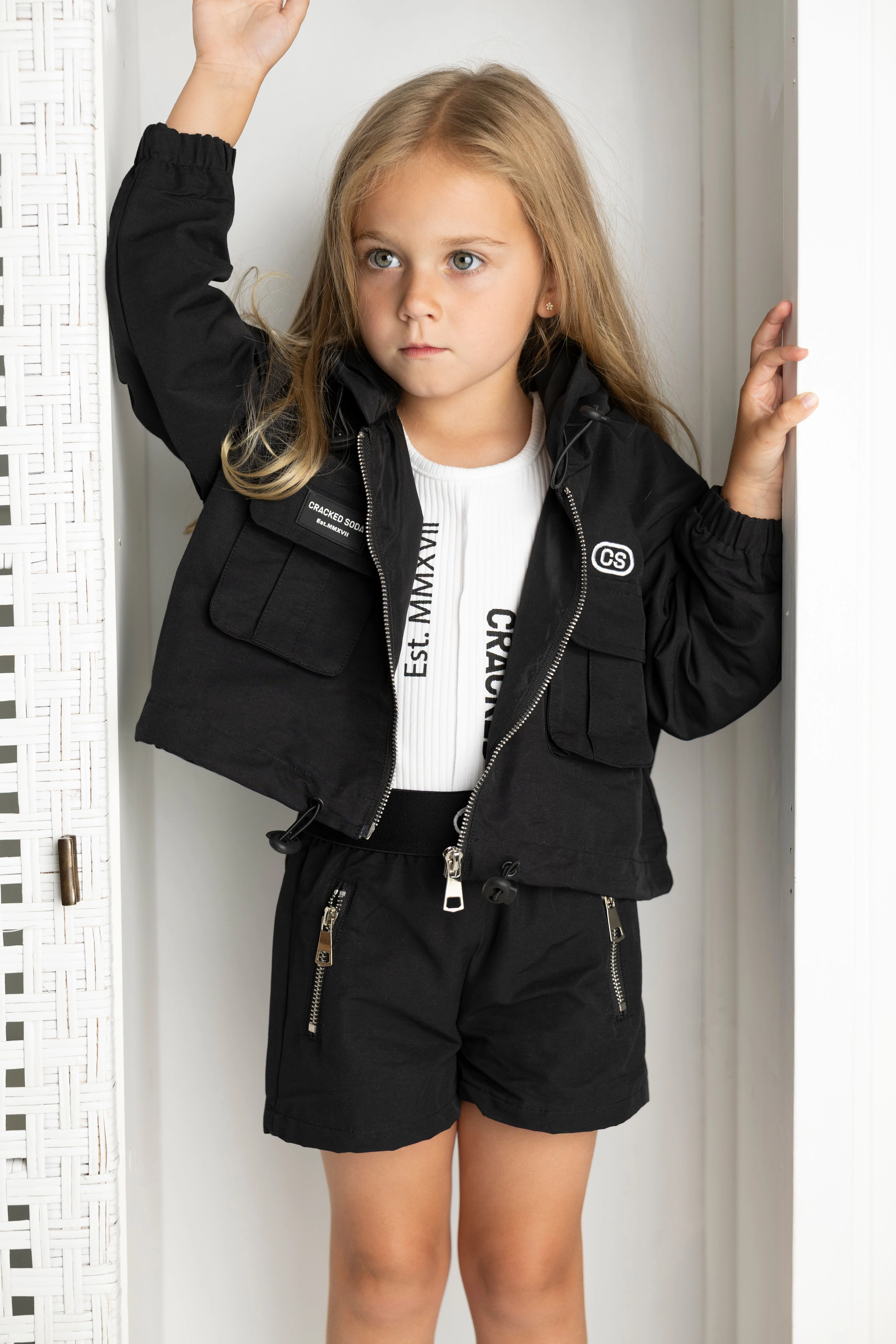 Ebony Detailed Zip Jacket - Black - Image 8