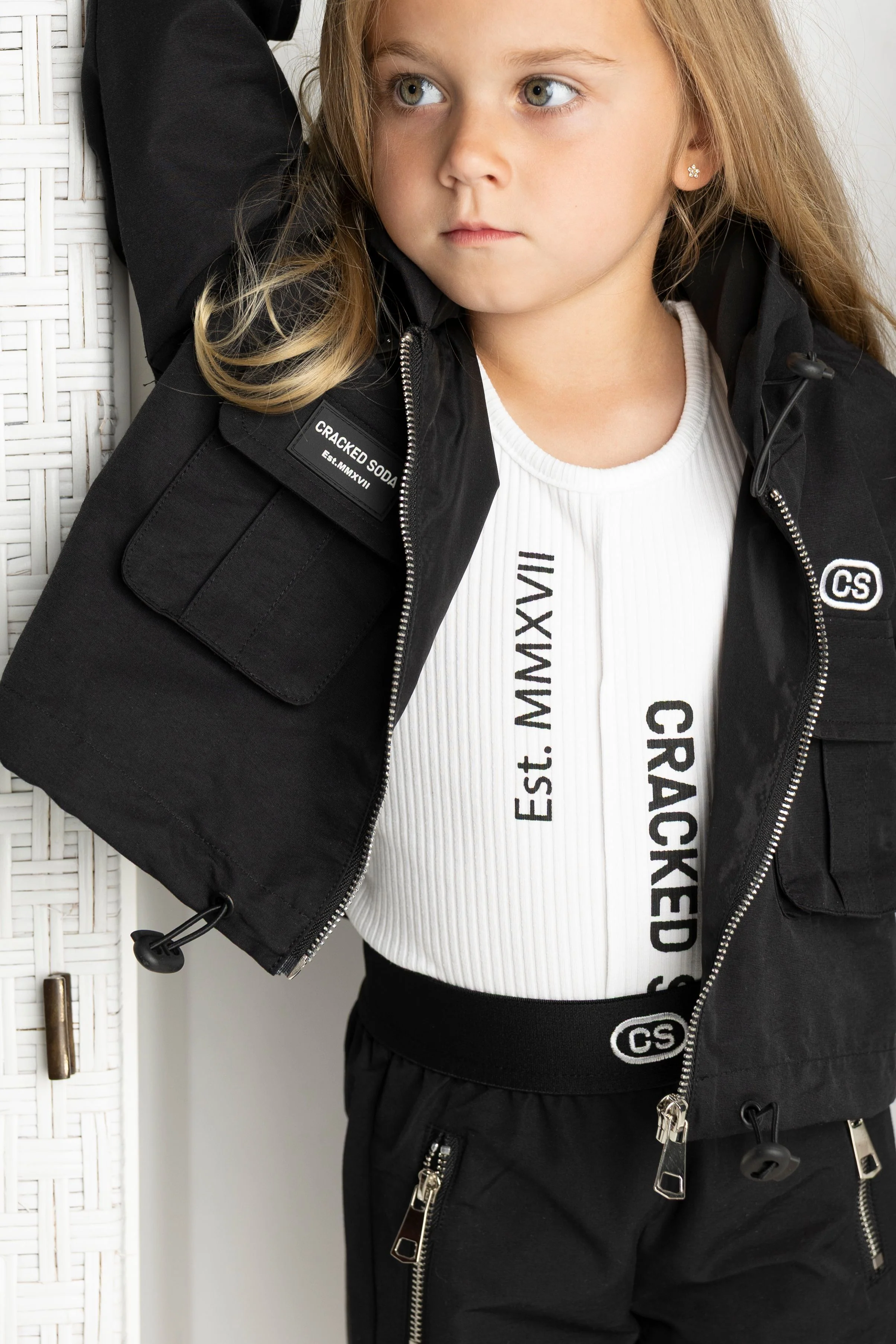 Ebony Detailed Zip Jacket - Black - Image 9
