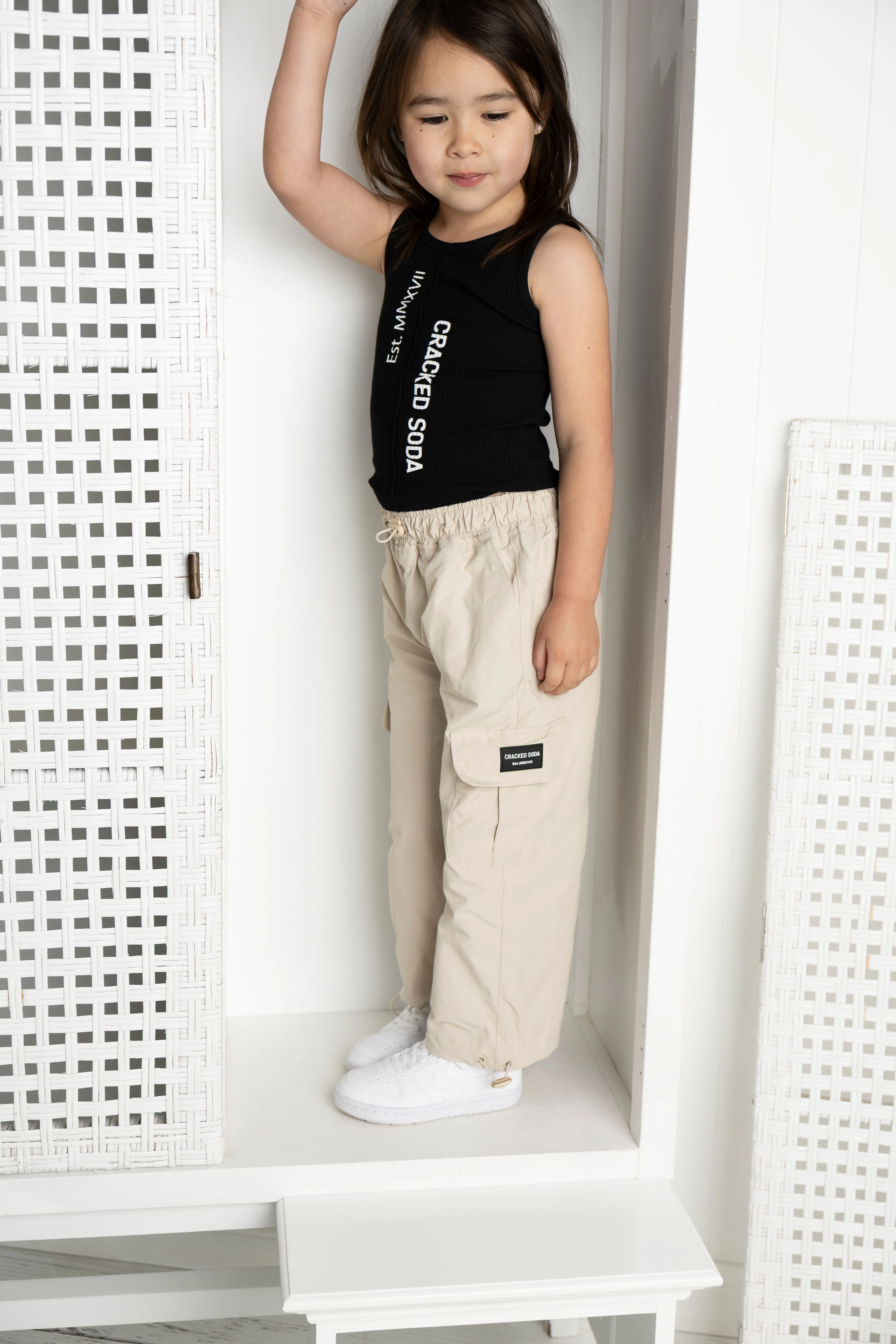 Ebony CS Detailed Cargo Pant - Sand - Image 5