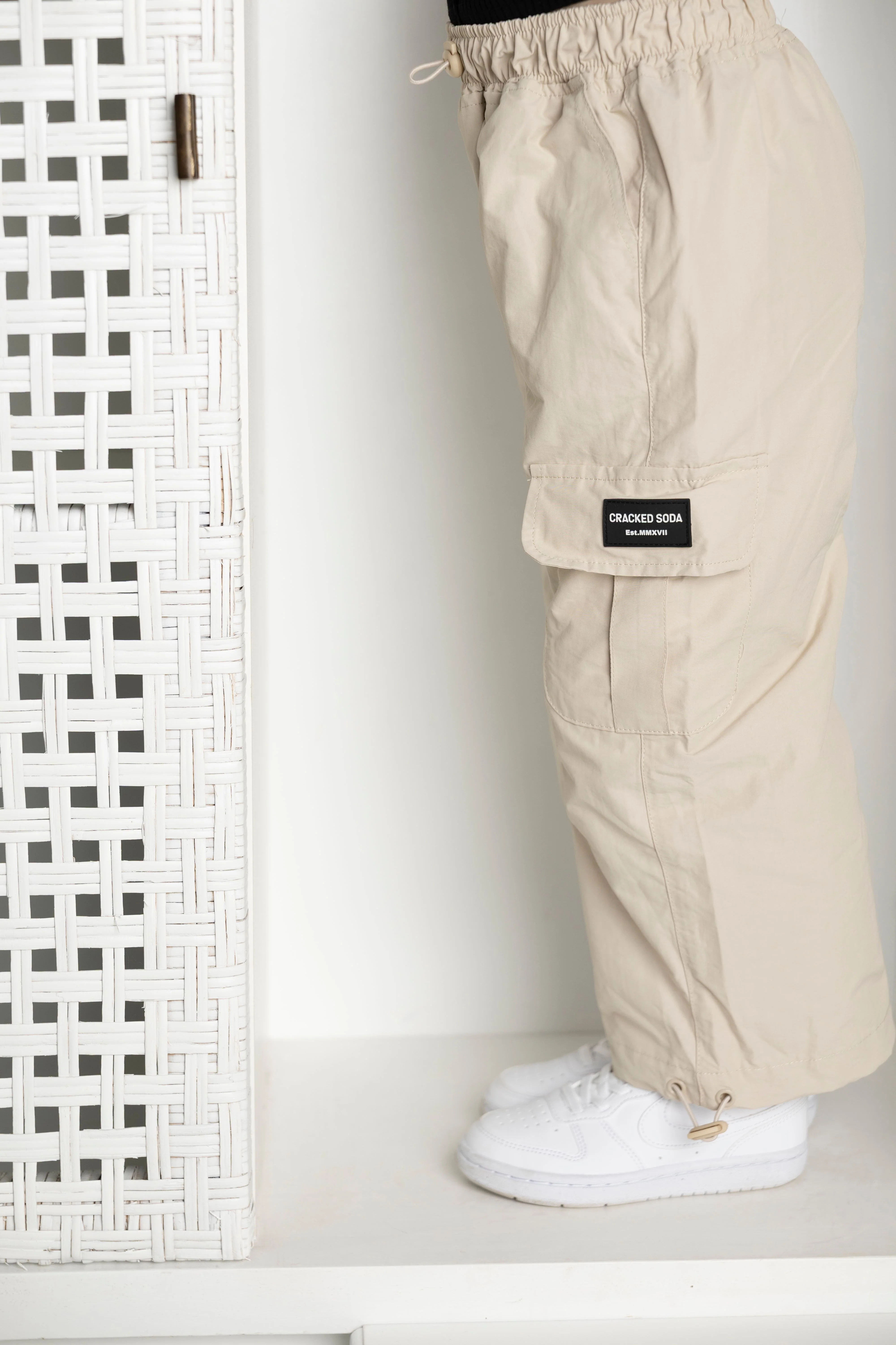 Ebony CS Detailed Cargo Pant - Sand - Image 6