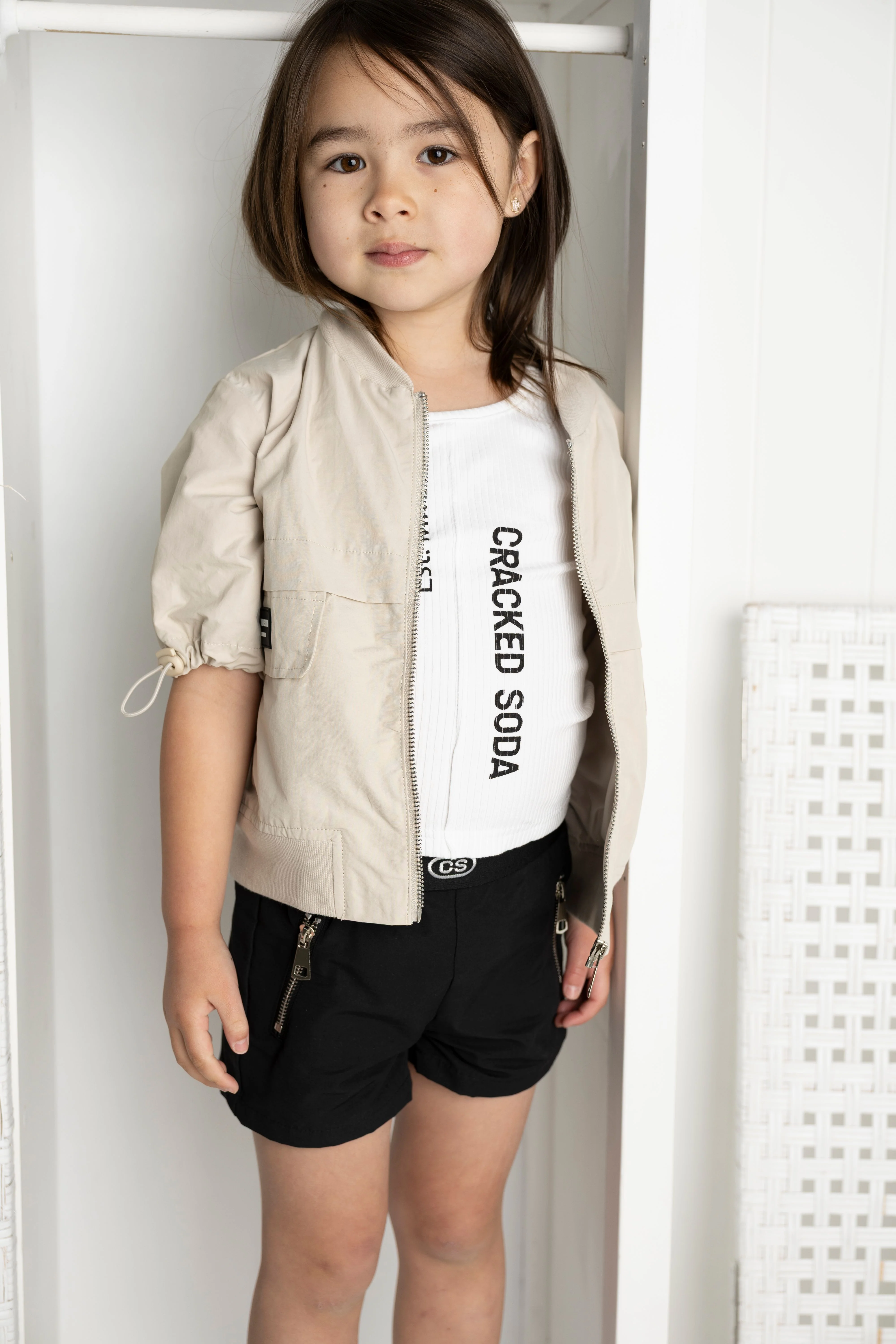 Ebony CS Detailed Zip Jacket - Sand - Image 4