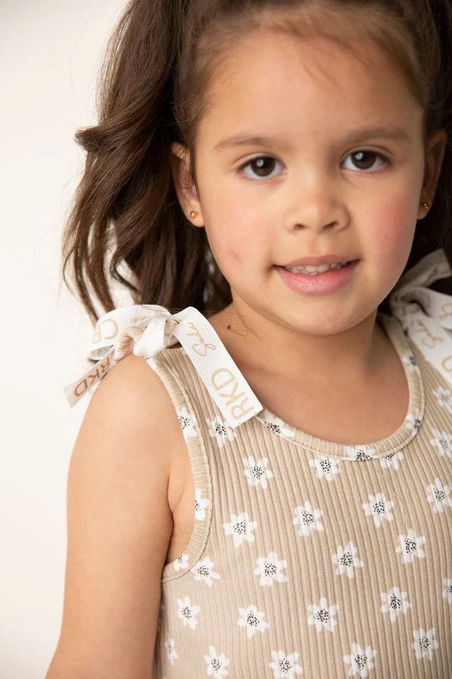 Ellie Bow Top - Beige - Image 3