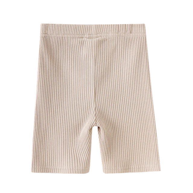 Ellie Embossed Shorts - Beige - Image 3