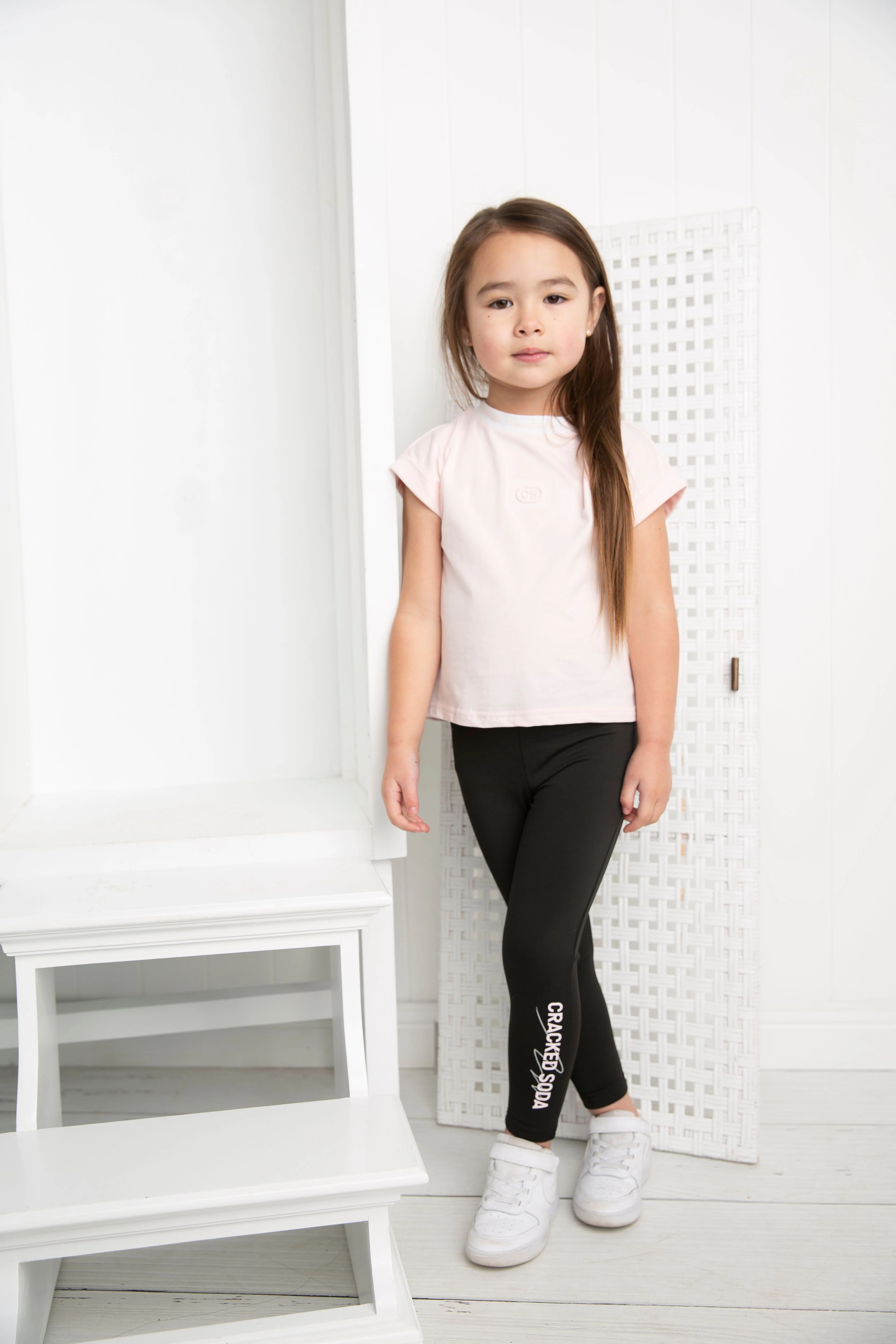 Emma Detailed Neck Tee - Pink - Image 3