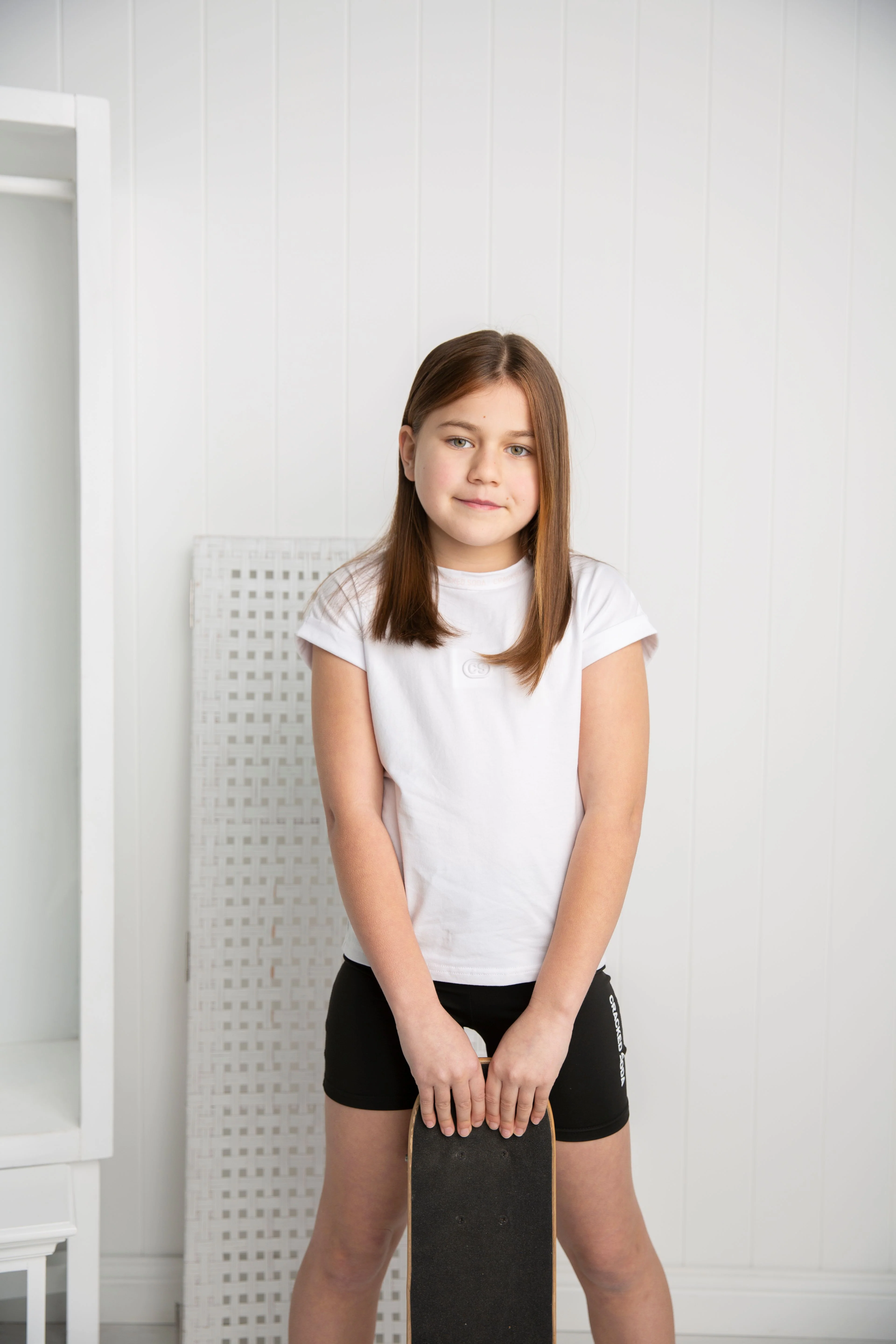 Emma Detailed Neck Tee - White - Image 4