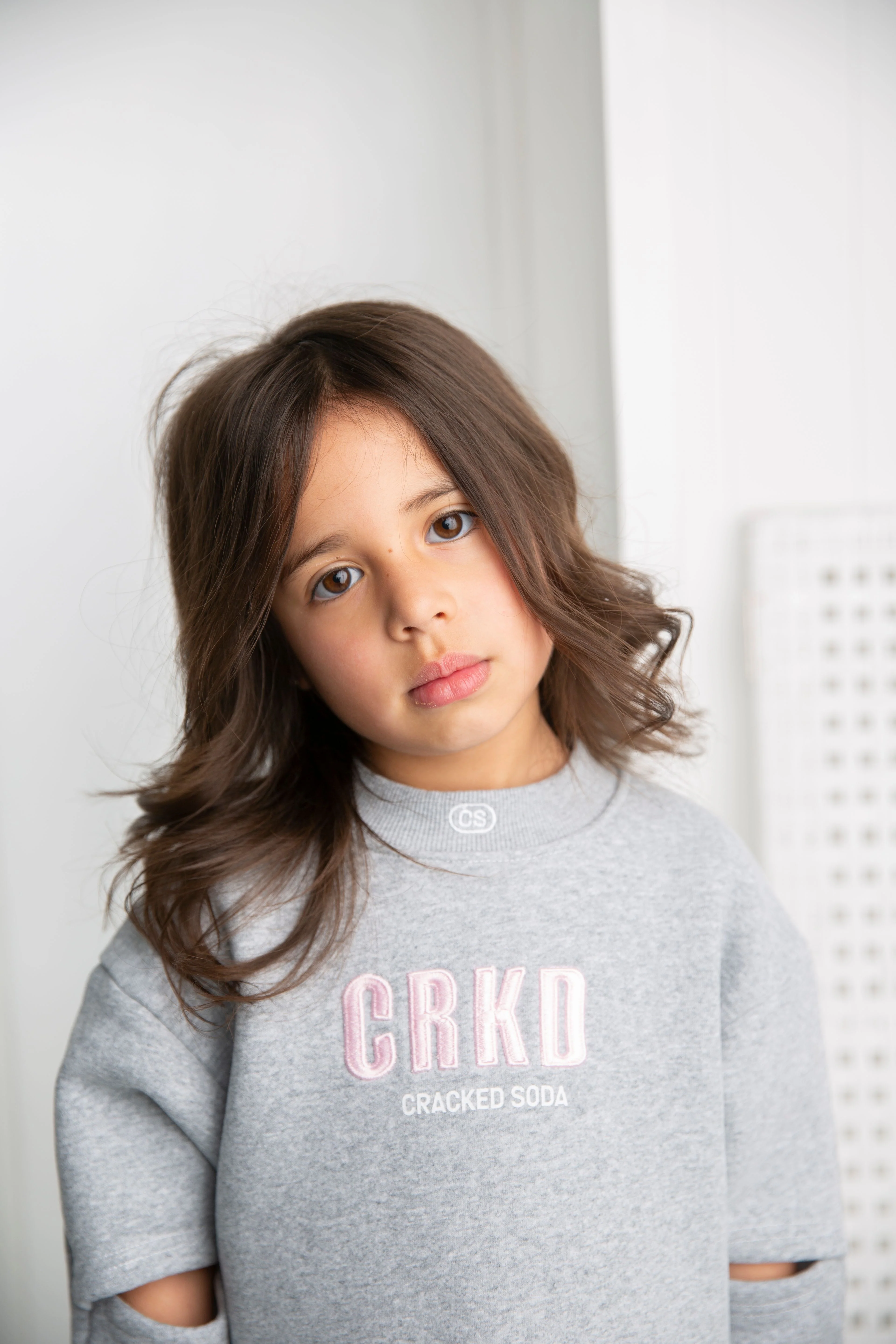 Emma Essential Crew Dress - Grey - Image 3