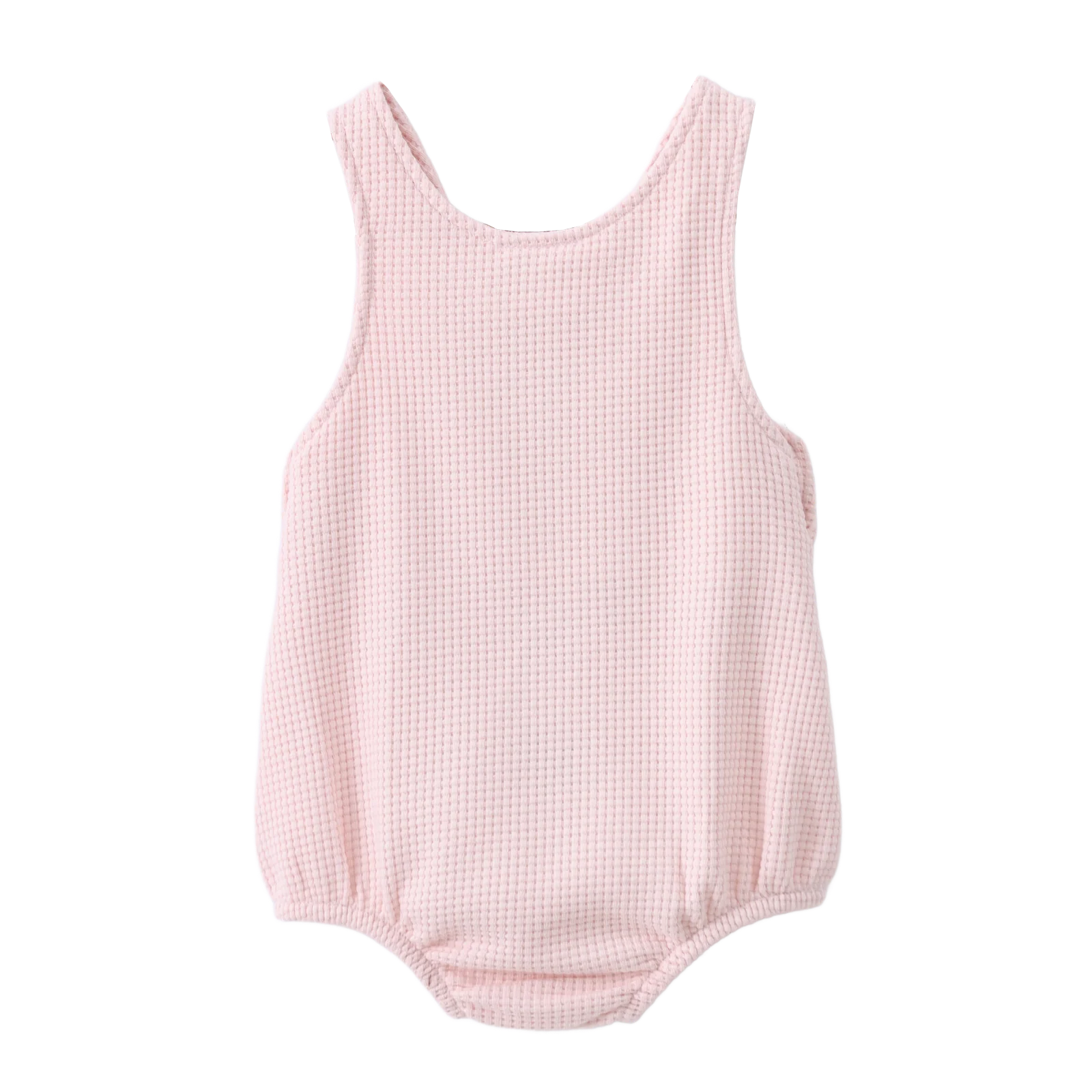 Emma Waffle Overall - Pink - Image 5