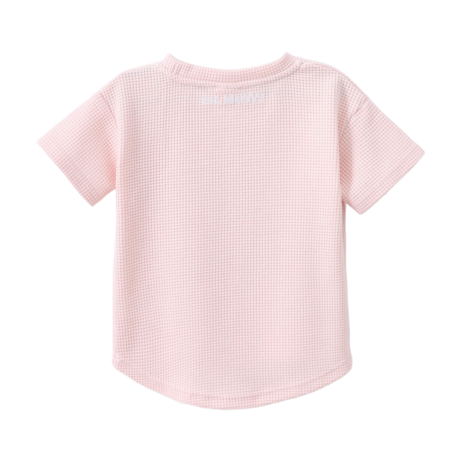 Emma Waffle Tee - Pink - Image 5
