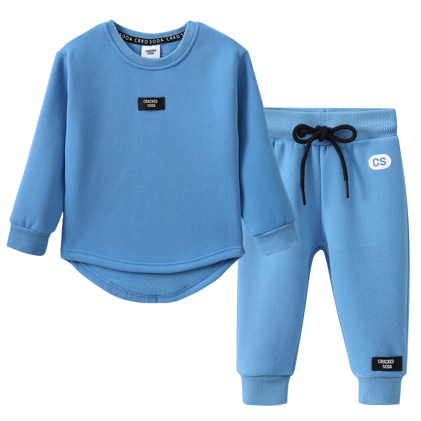 Ezra Crew & Pants Set - Blue - Image 3