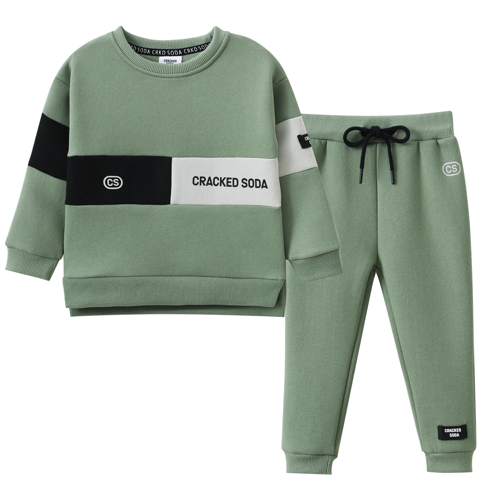 Flint CS 2Pce Crew Set - Olive - Image 4