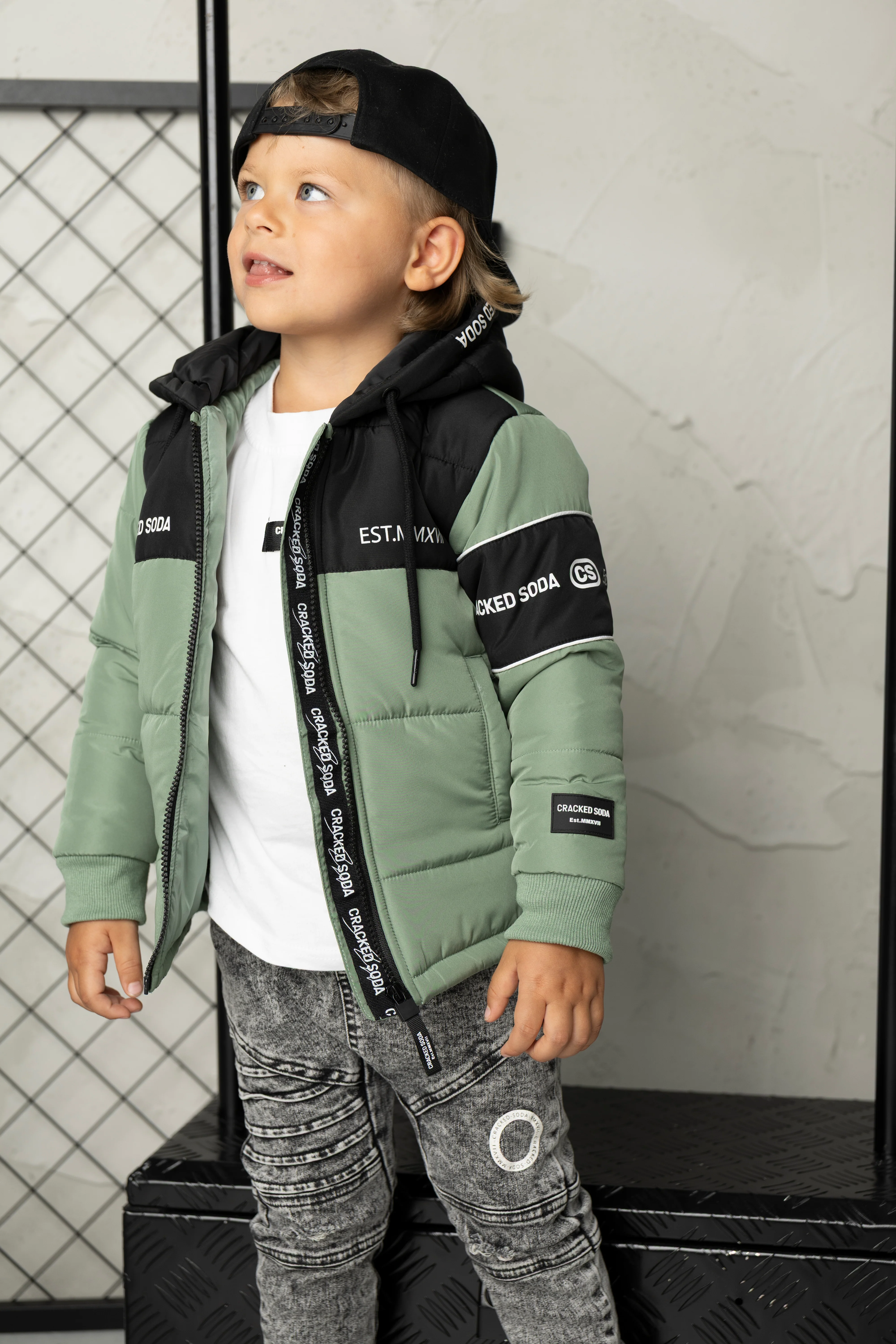 Flint Hooded Puff Jacket - Olive