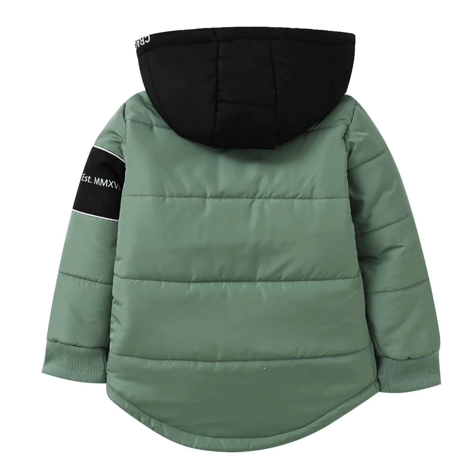 Flint Hooded Puff Jacket - Olive - Image 5