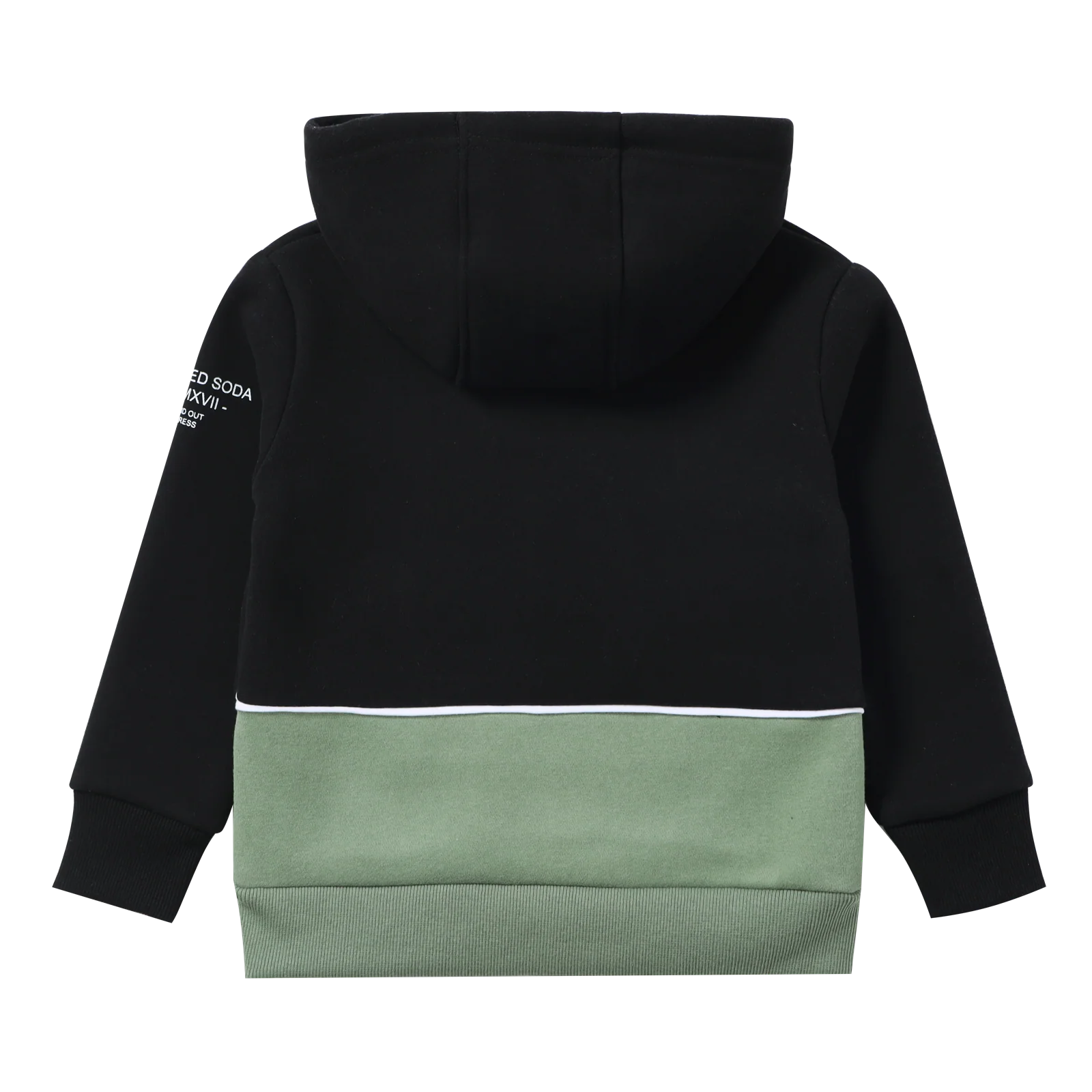 Flint Pocket Hoodie - Black/Olive - Image 5