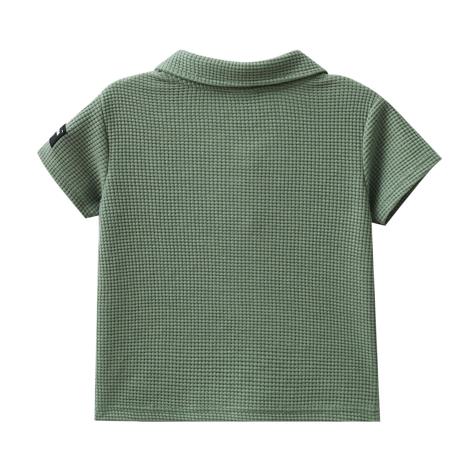 Flint Textured Polo - Olive - Image 4