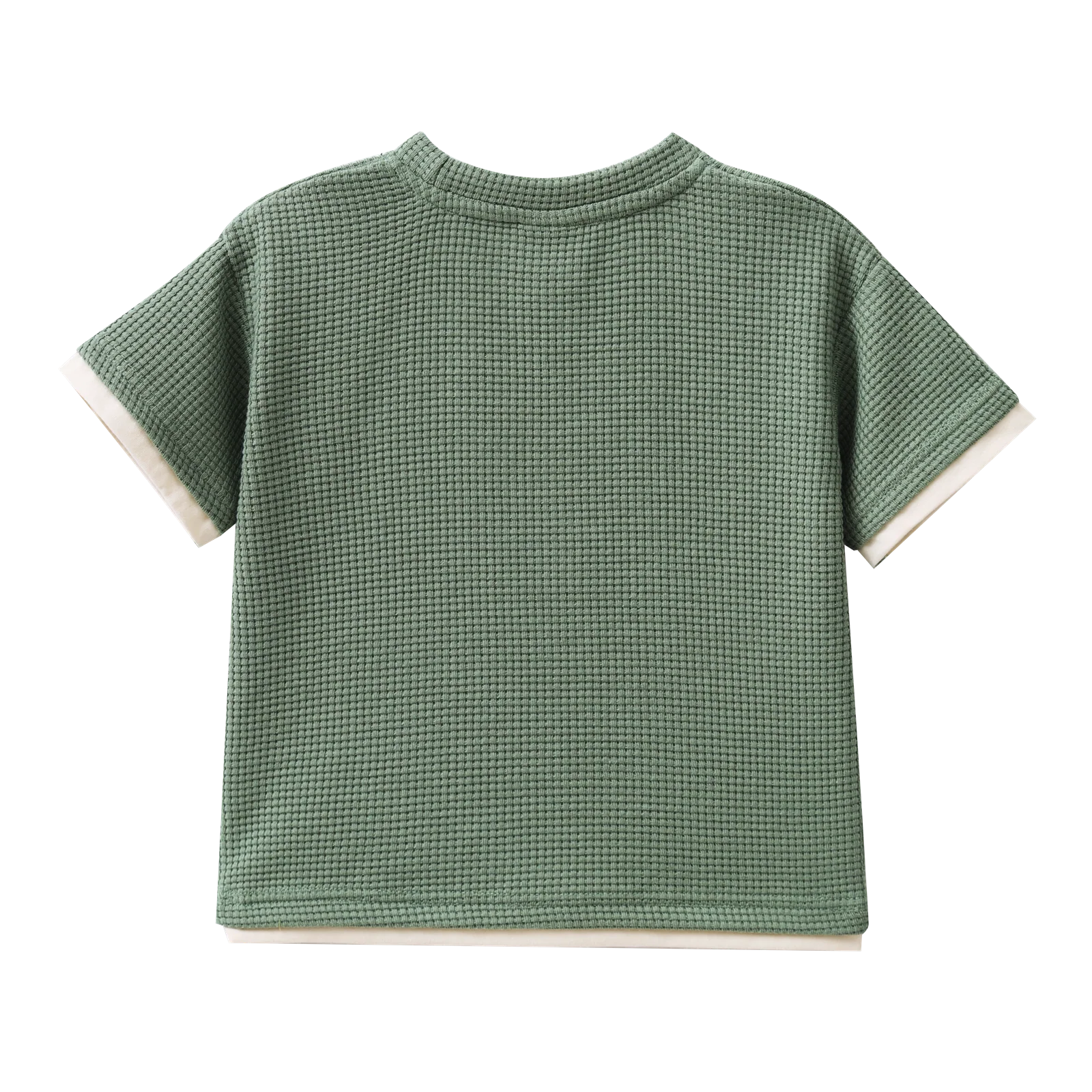 Flint Textured Tee - Olive - Image 4