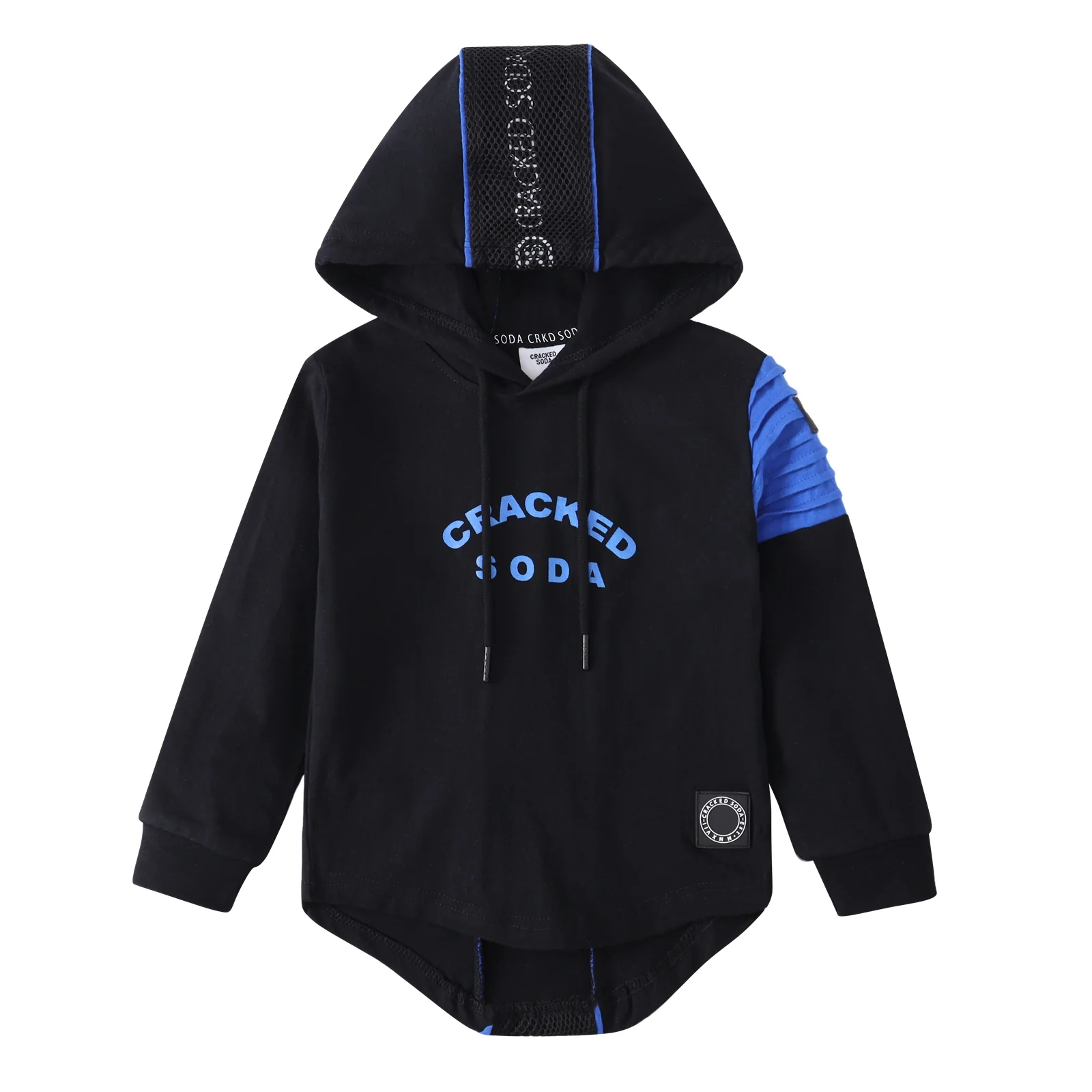 Harlan Cracked Soda Hooded Tee - Black - Image 6