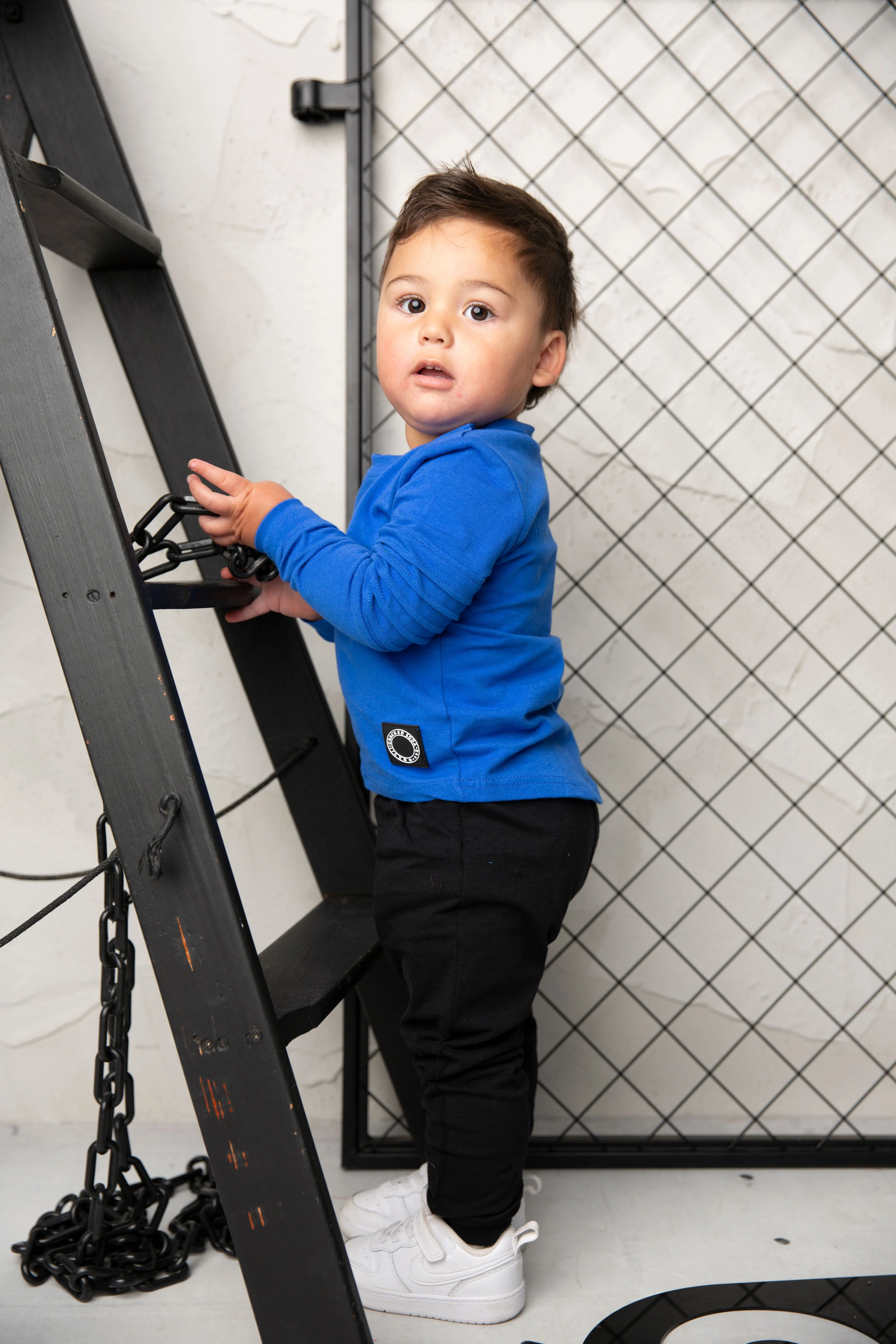 Harlan Detail Tee & Legging Set - Electric Blue - Image 3