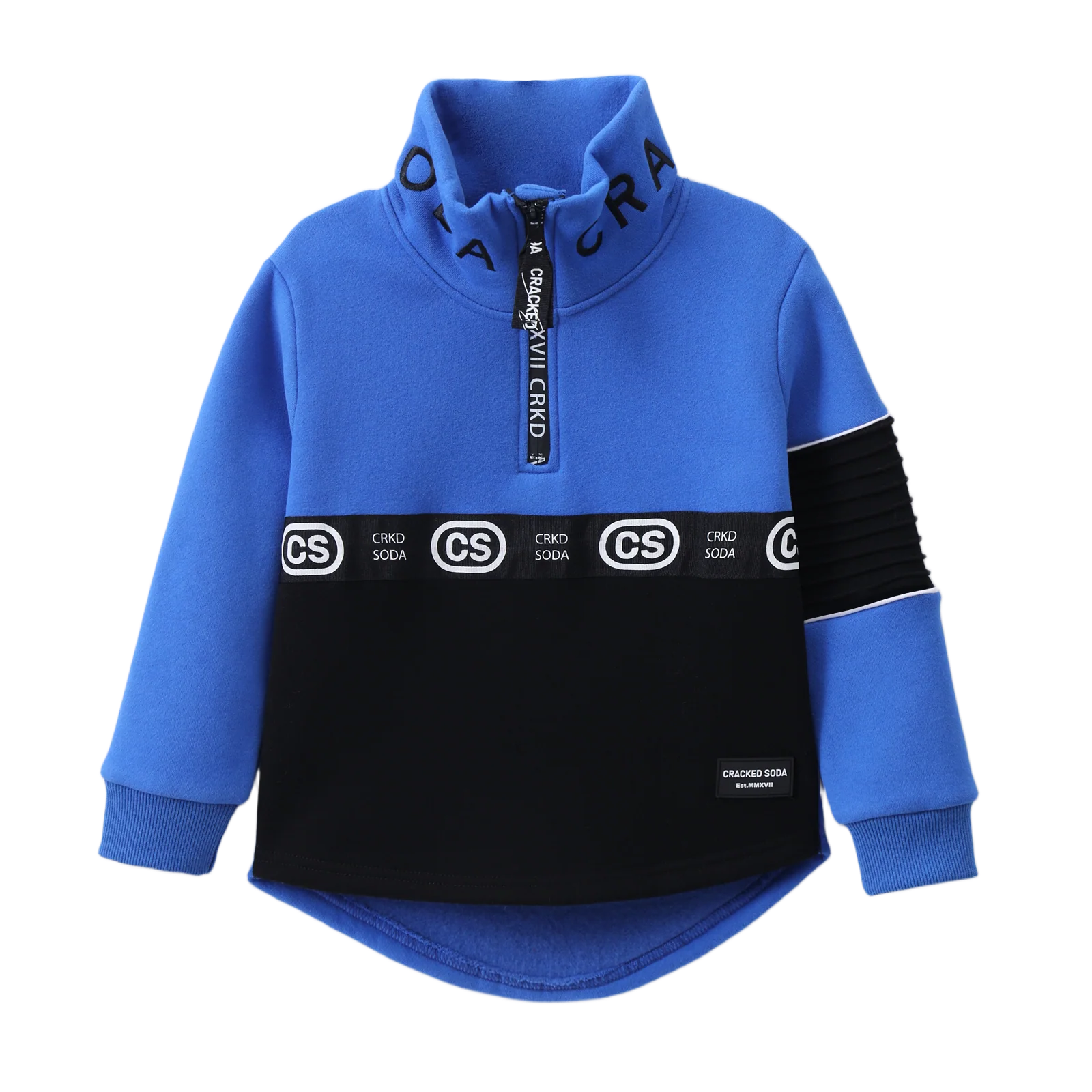 Harlan Detailed Collar Crew - Electric Blue - Image 5