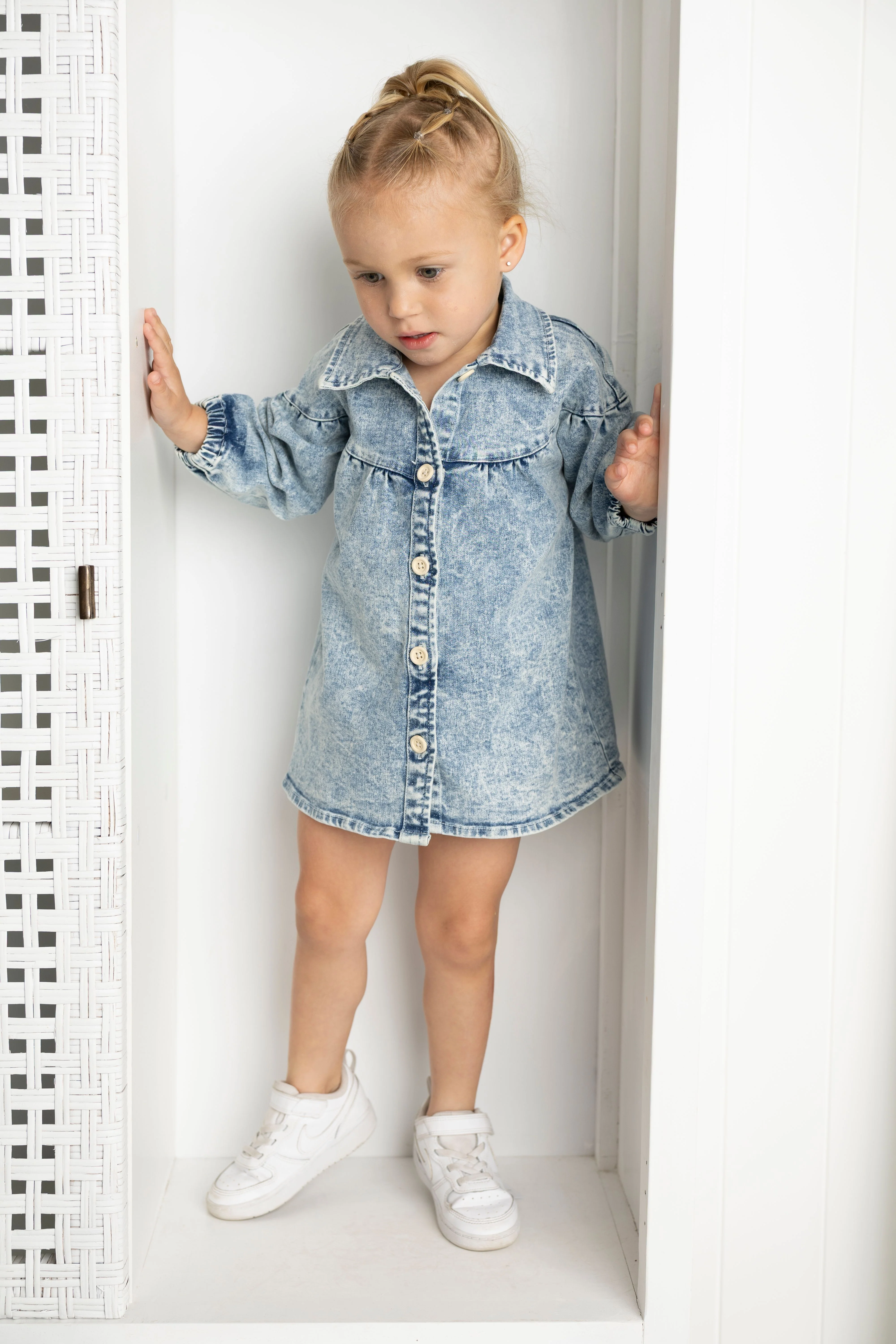 Harper Denim Dress - Blue Denim