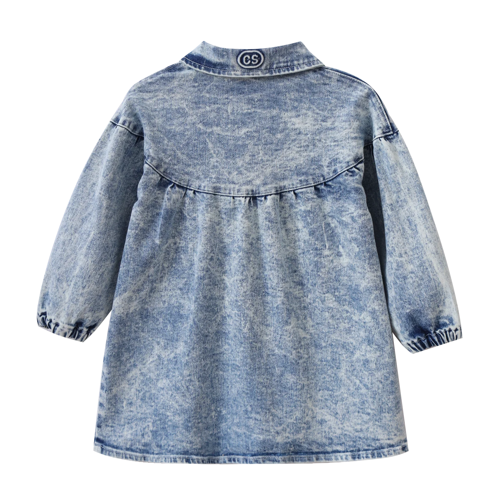 Harper Denim Dress - Blue Denim - Image 10