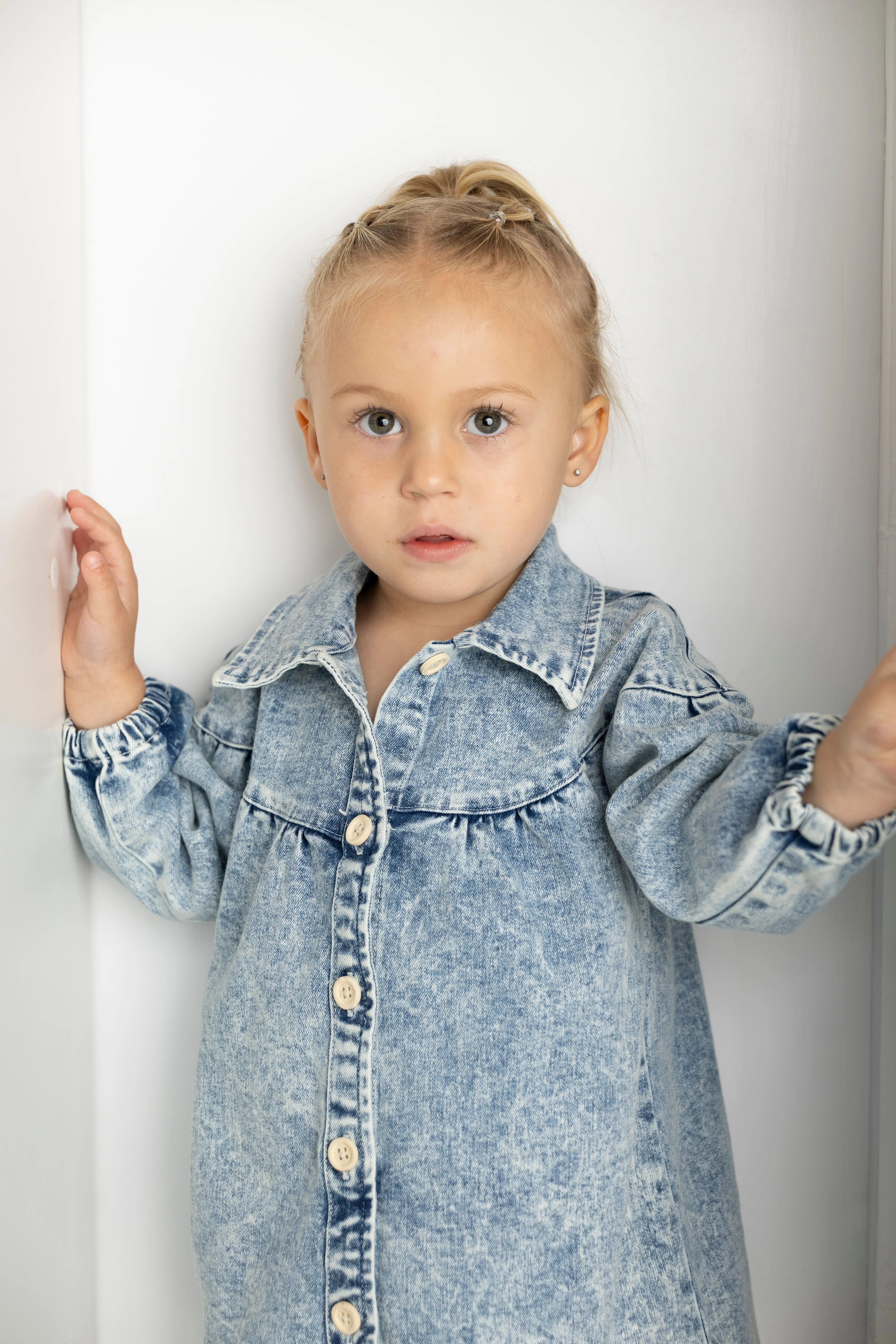 Harper Denim Dress - Blue Denim - Image 2