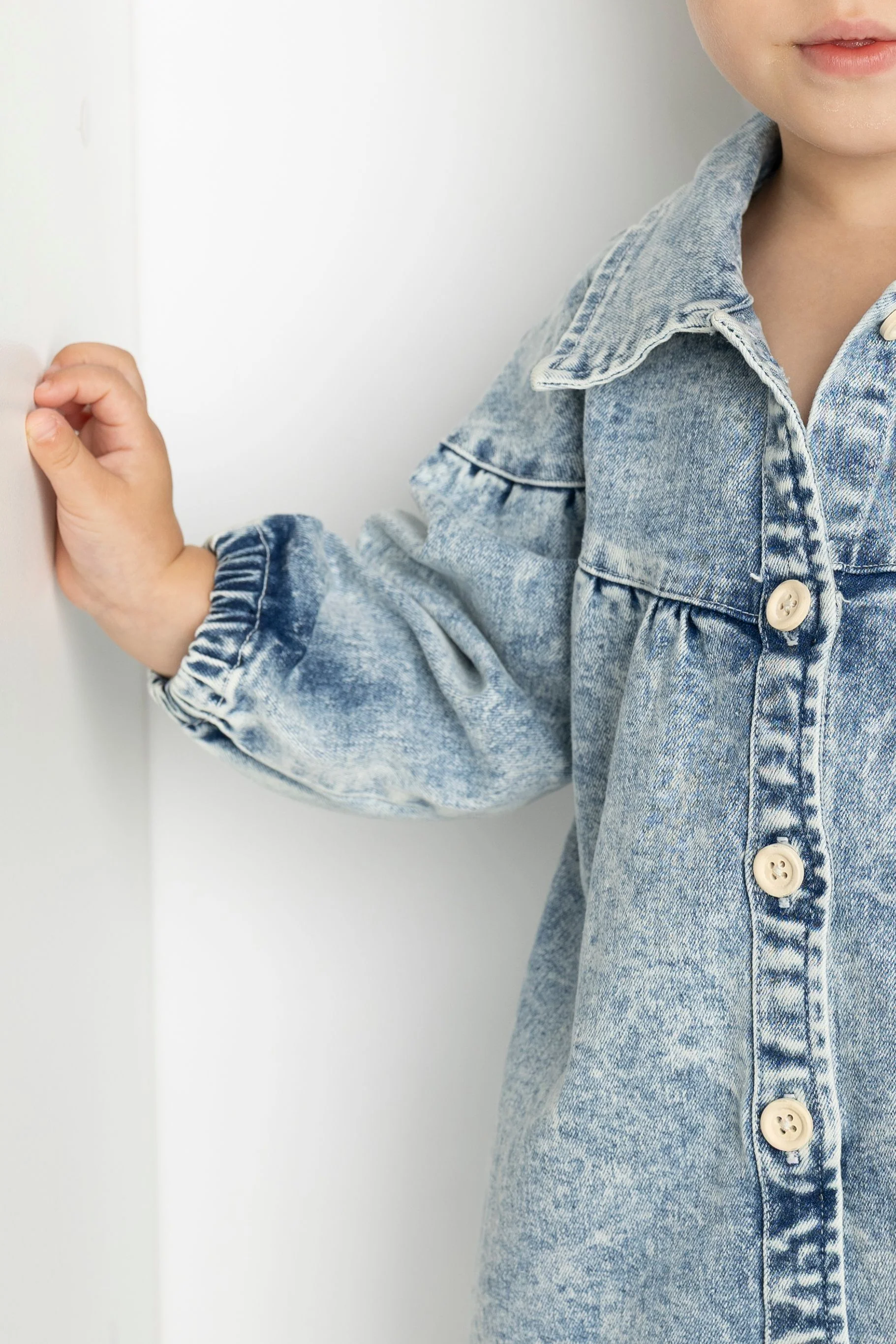 Harper Denim Dress - Blue Denim - Image 6