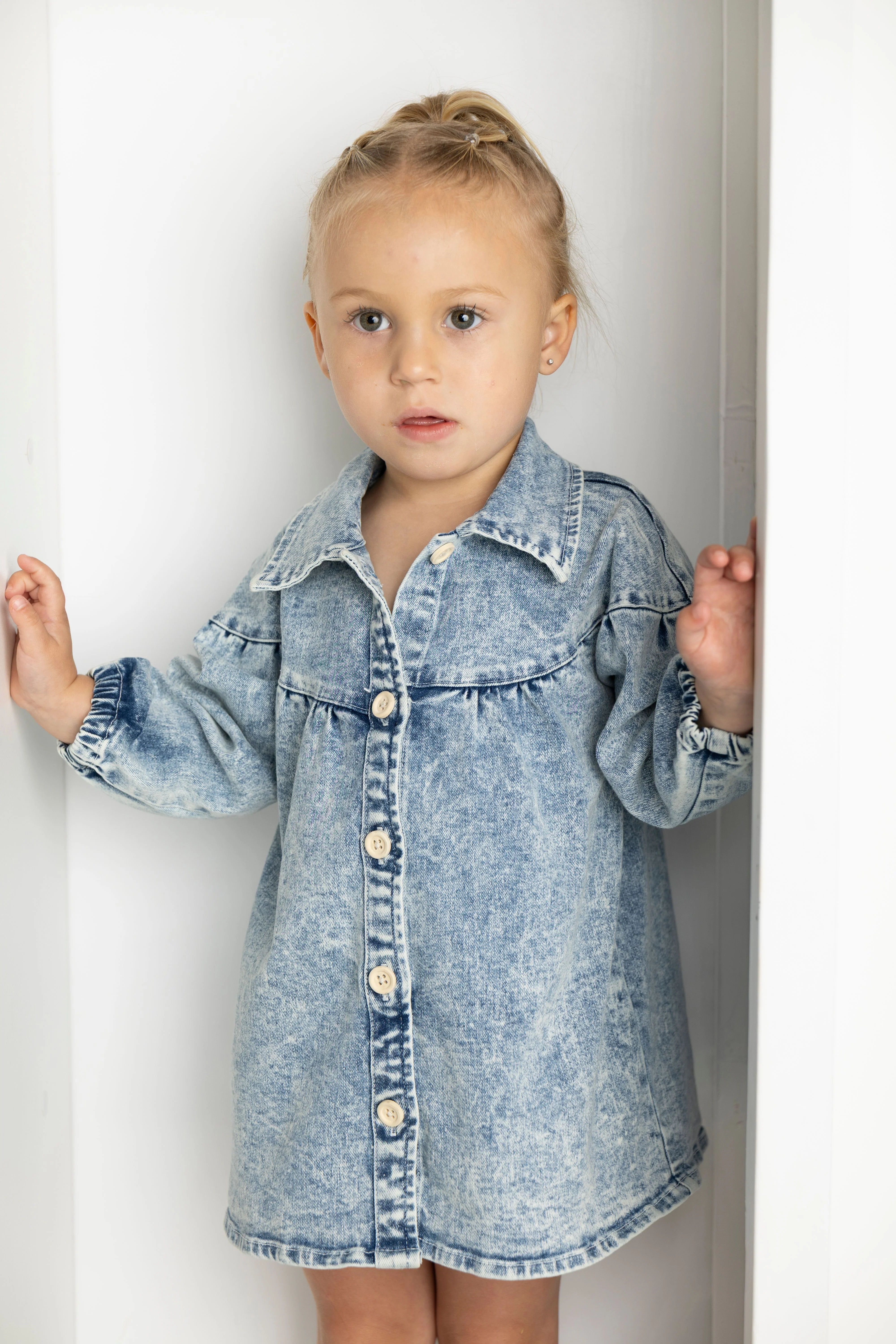 Harper Denim Dress - Blue Denim - Image 8
