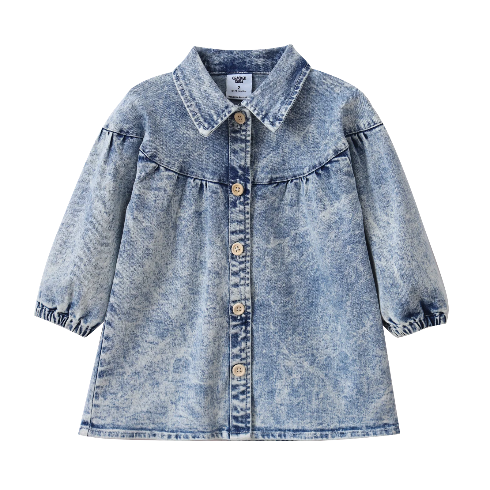 Harper Denim Dress - Blue Denim - Image 9