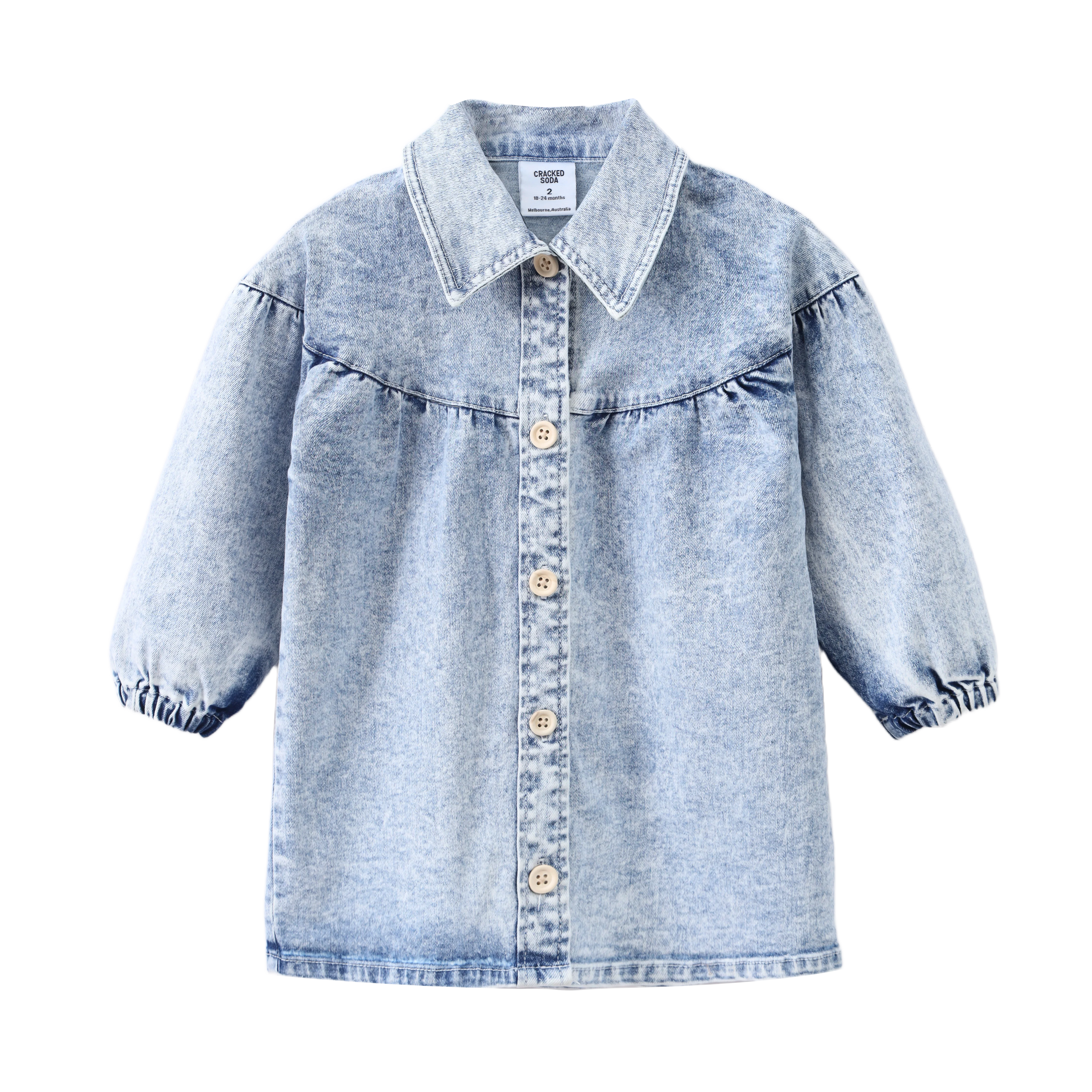 Harper Denim Dress - Denim Blue - Image 9