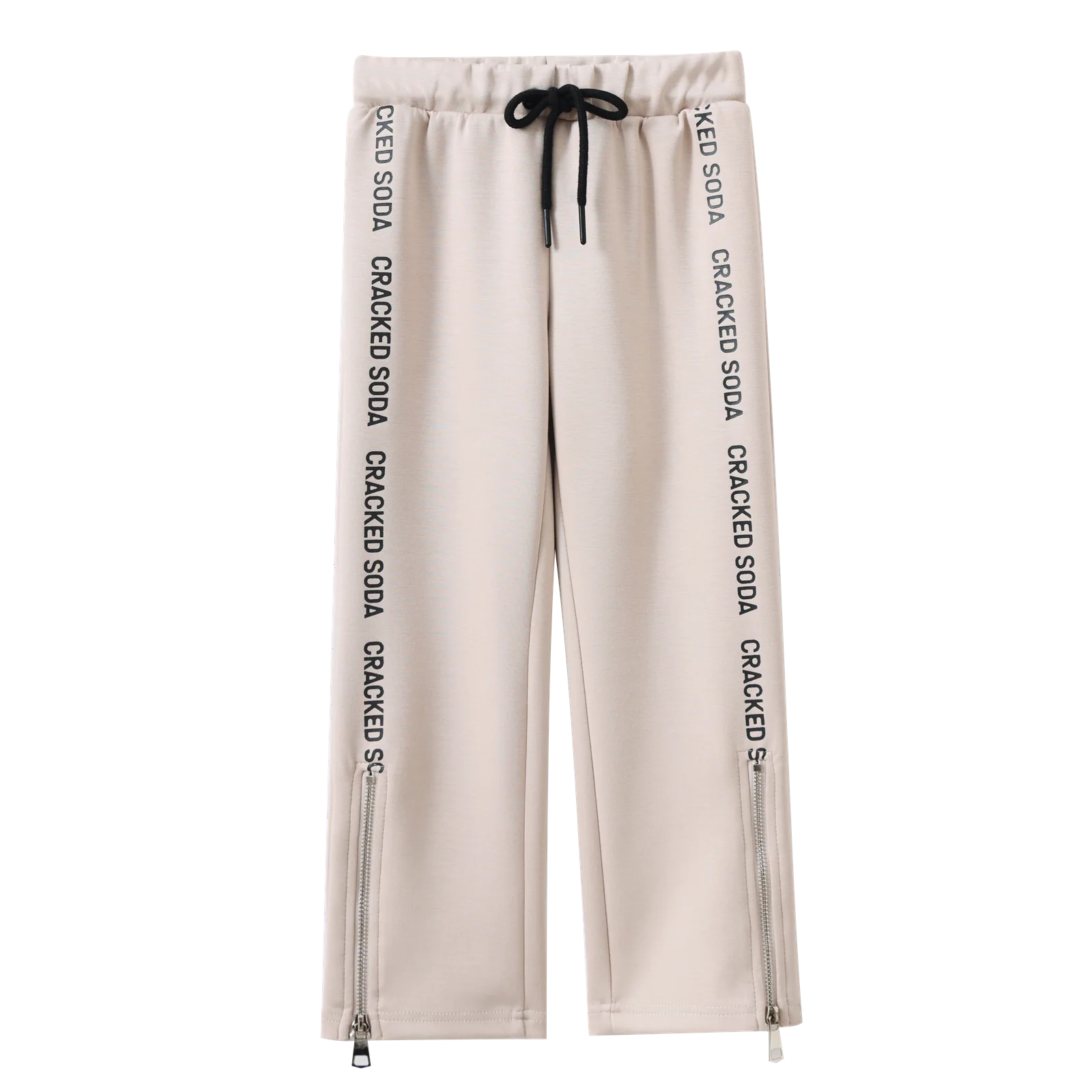 Harper Detail Pant With Zip - Sand - Image 5