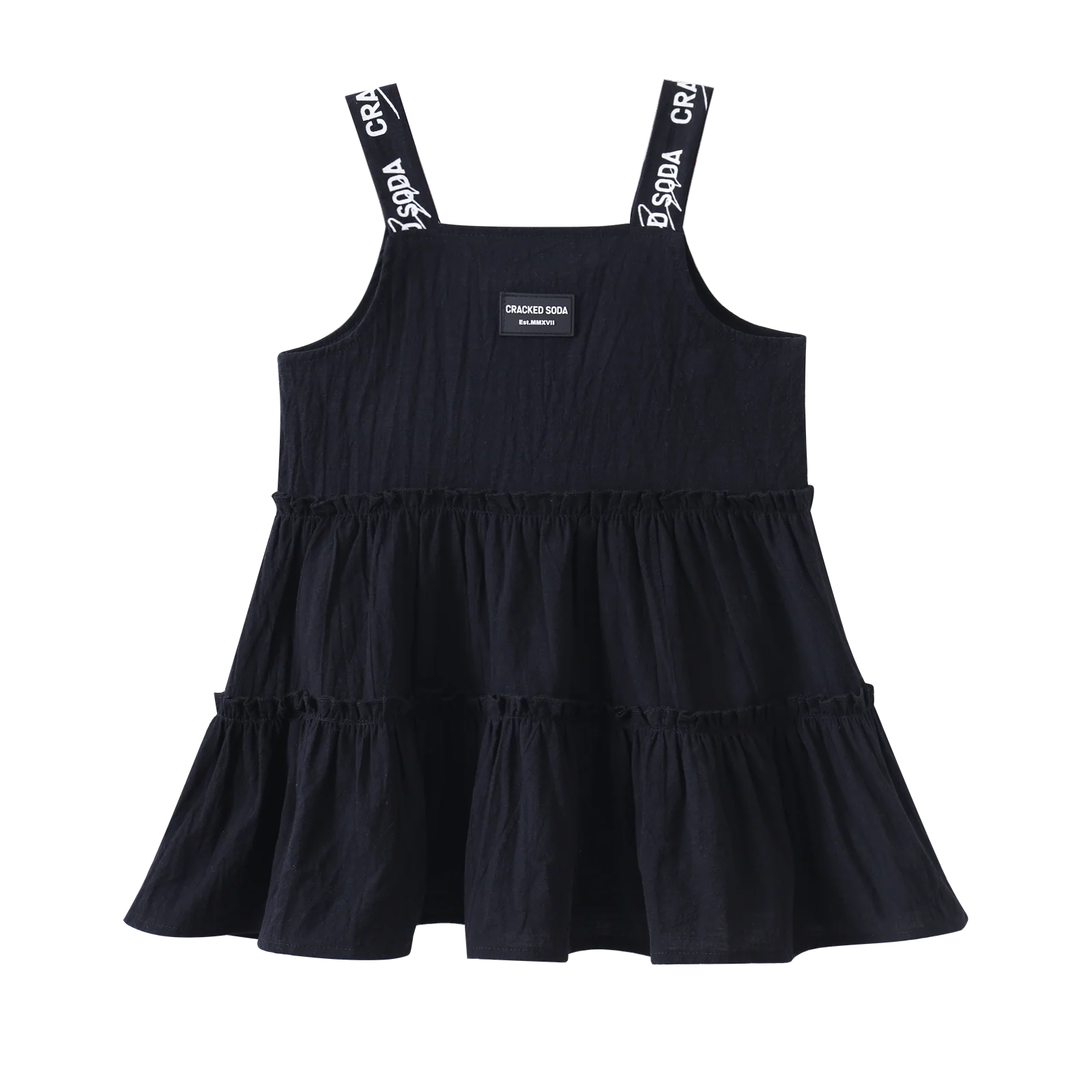 Harper Detail Strap Dress - Black - Image 9