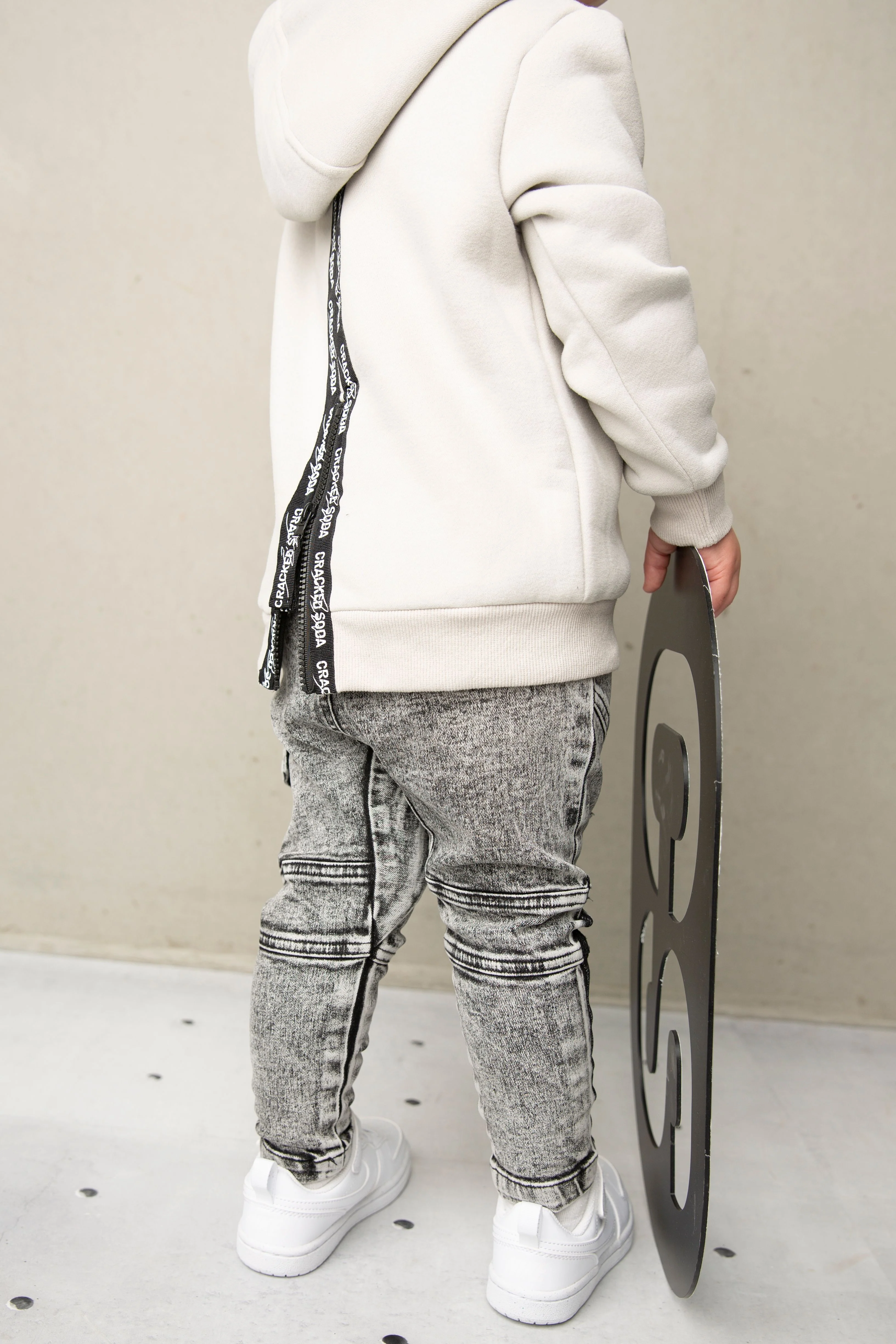 Havan Back Zip Hoodie - Oat - Image 6