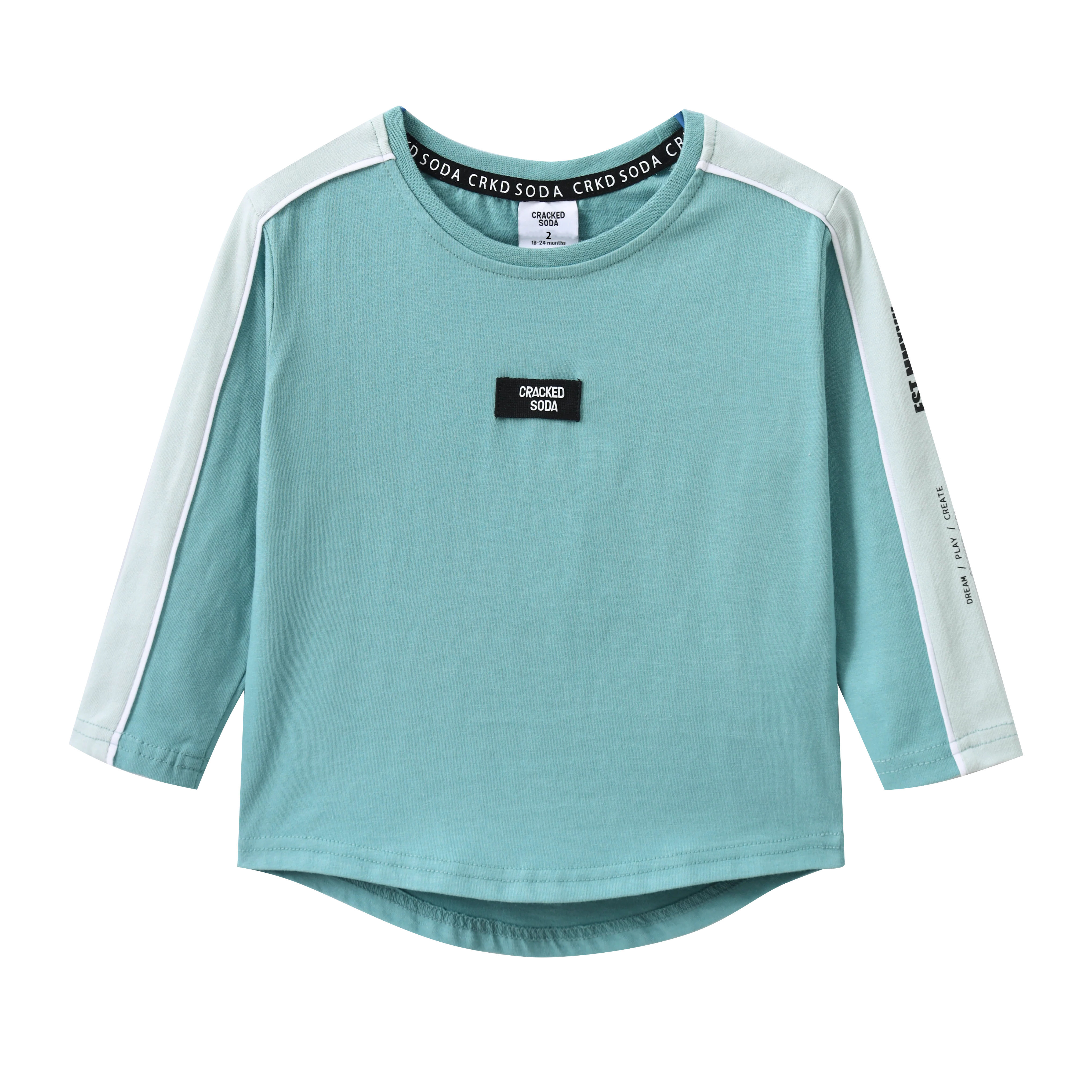 Huck Detailed L/Sleeve - Wasabi/Pale Aqua - Image 5