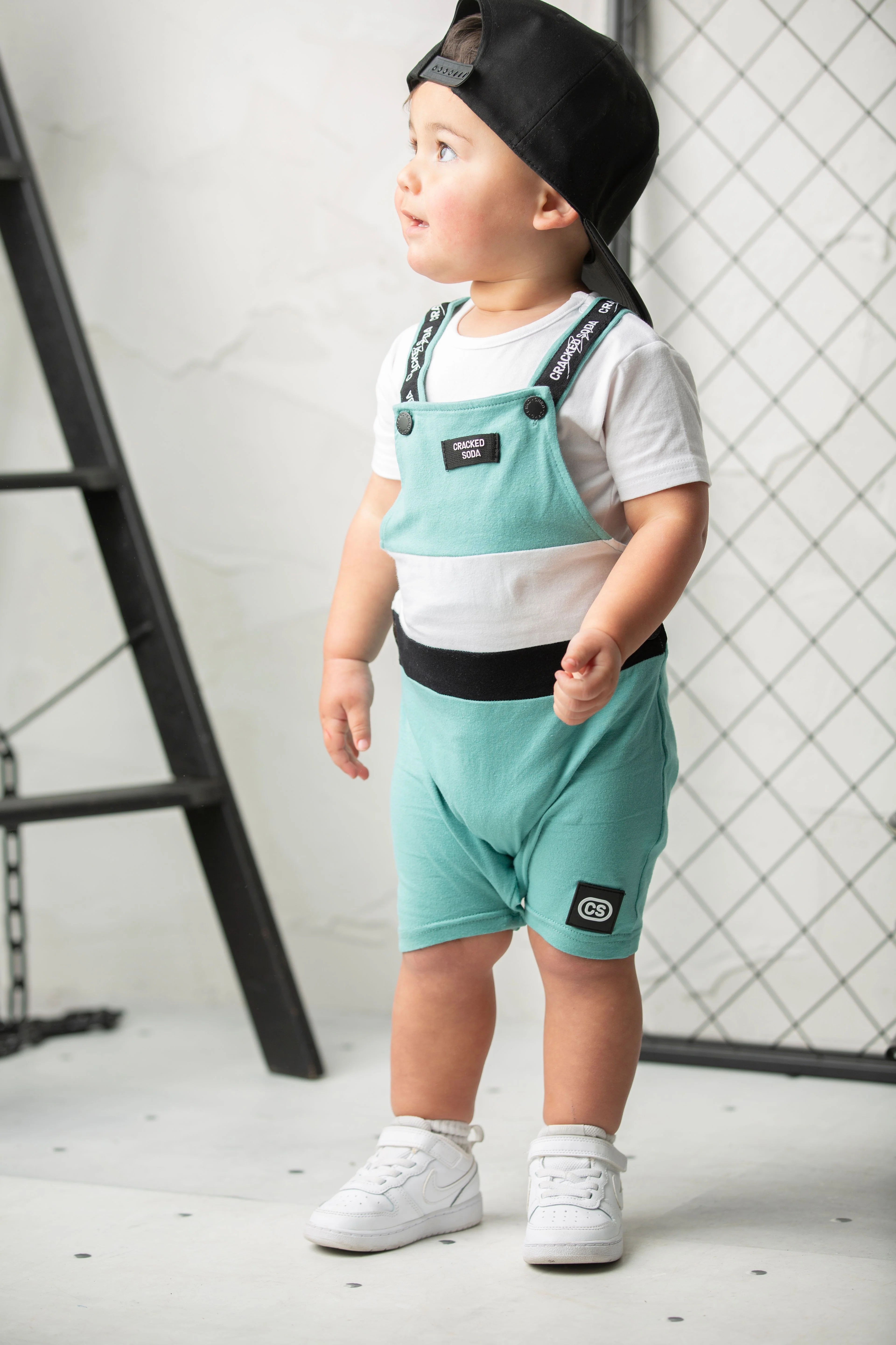 Huck Detailed Overall Set - Wasabi