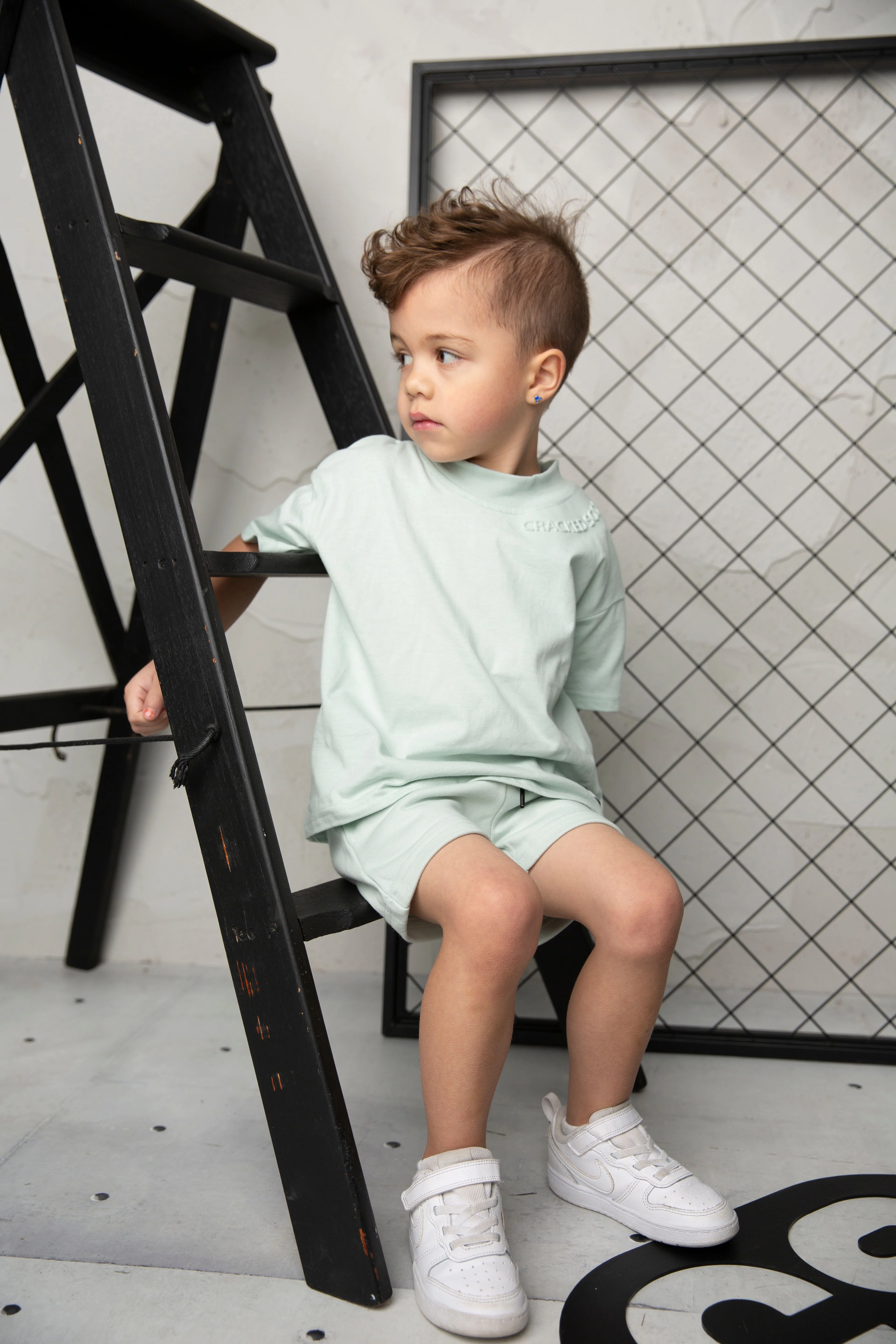 Huck Detailed Tee - Pale Aqua - Image 3