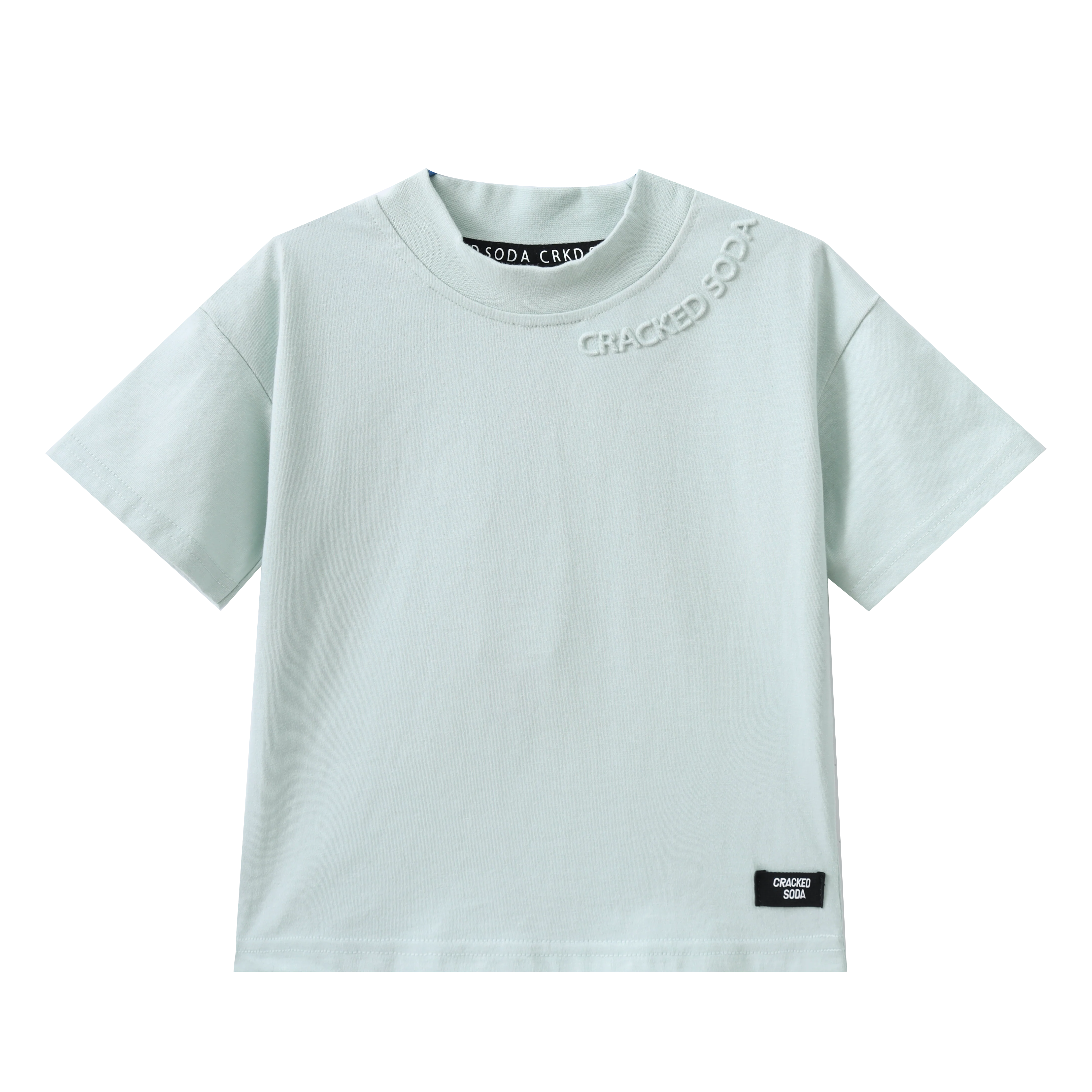 Huck Detailed Tee - Pale Aqua - Image 6