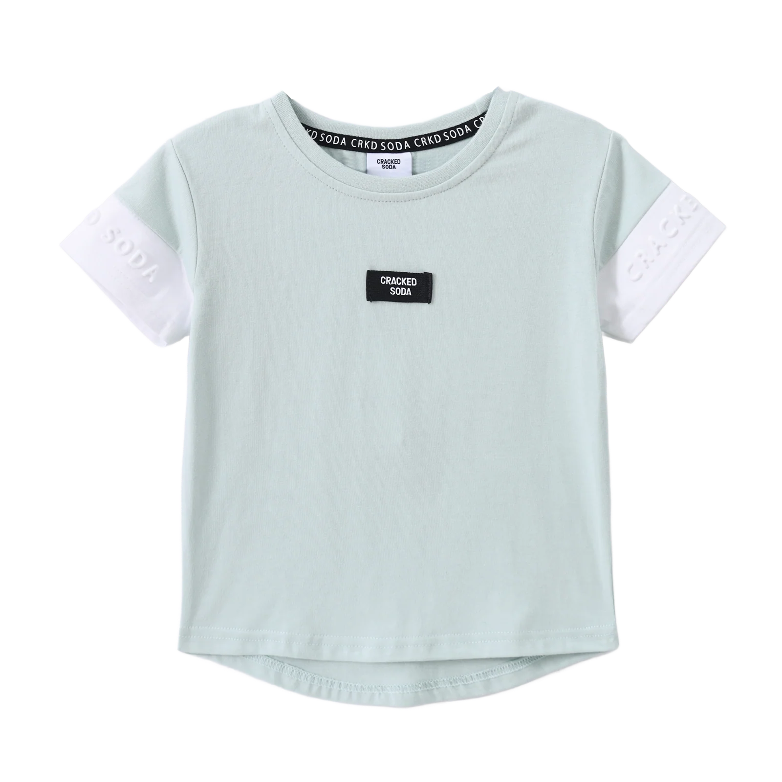 Huck Scoop Tee - Pale Aqua - Image 5