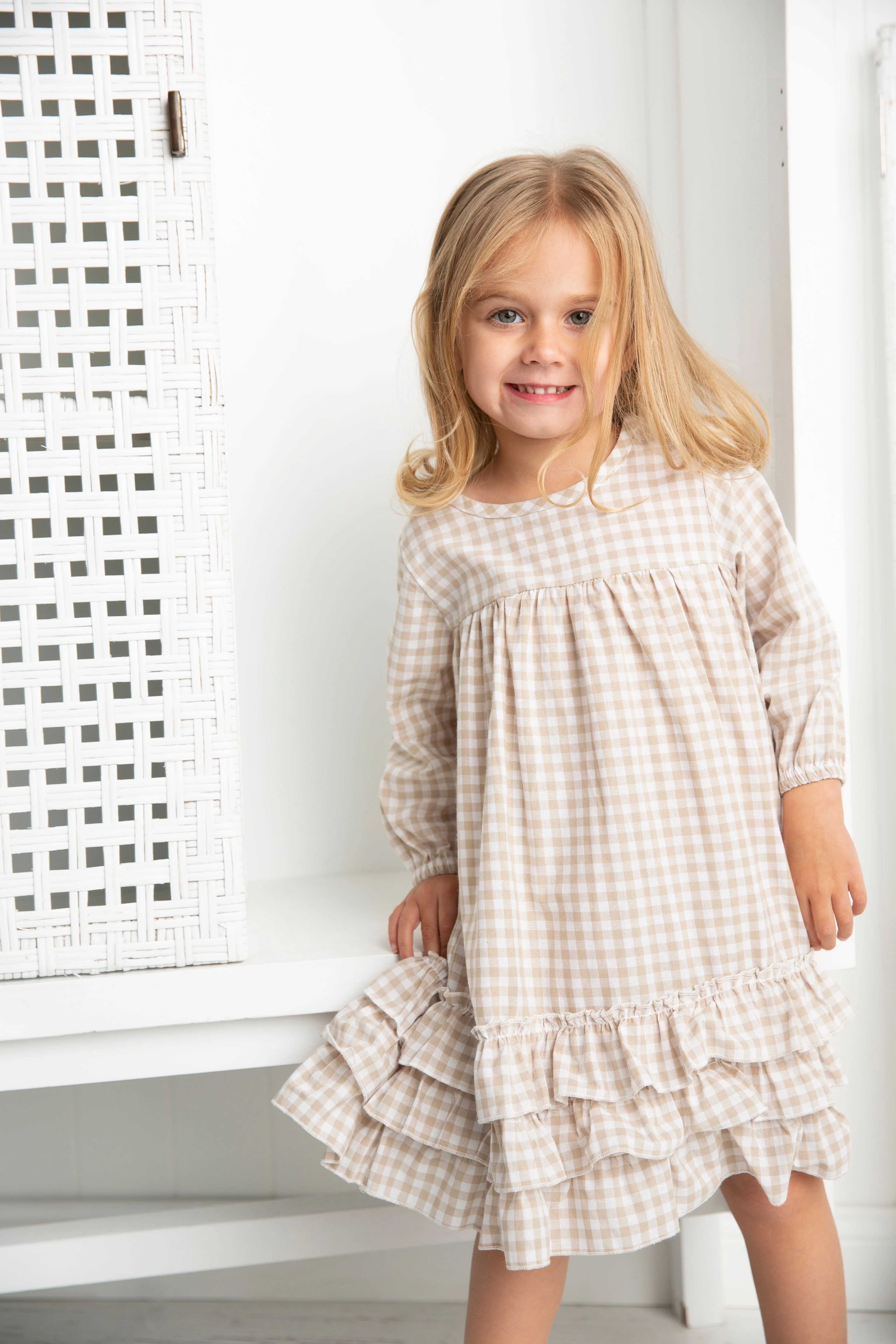 Ivy Check Frill Detailed Dress - Image 2