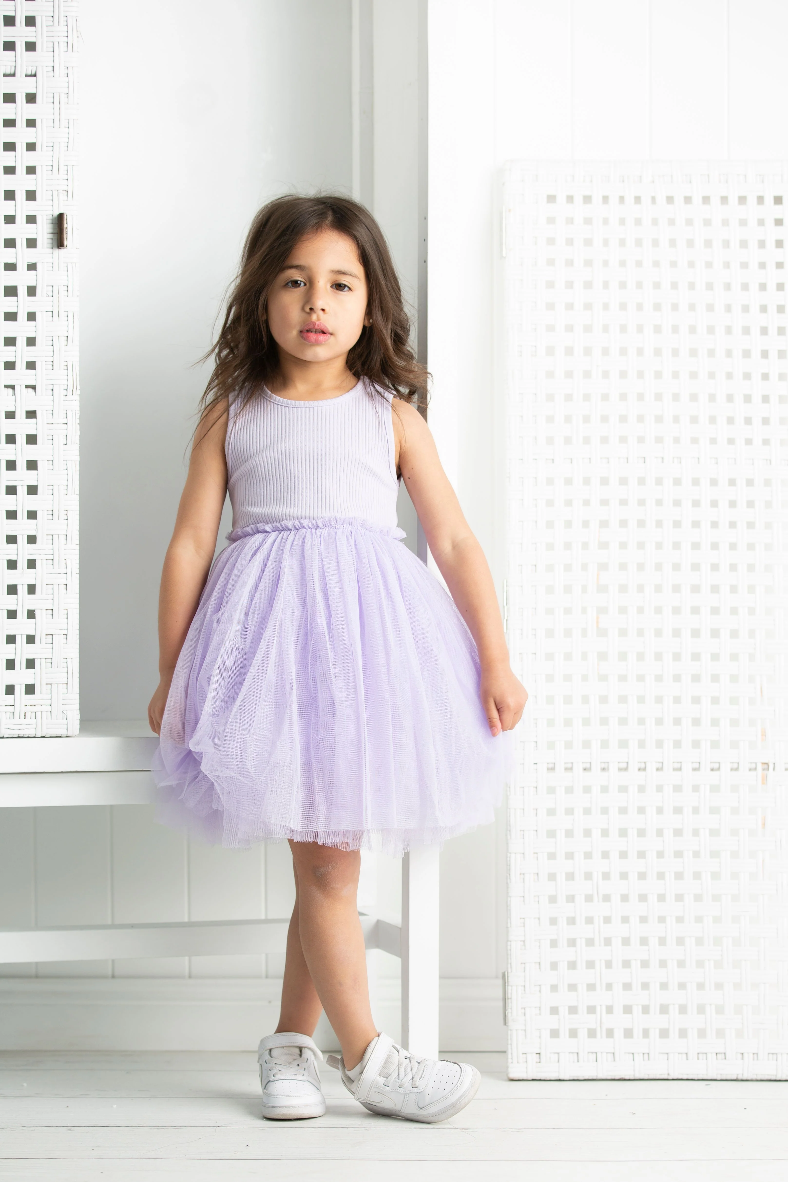 Ivy Ribbed Tutu - Lilac