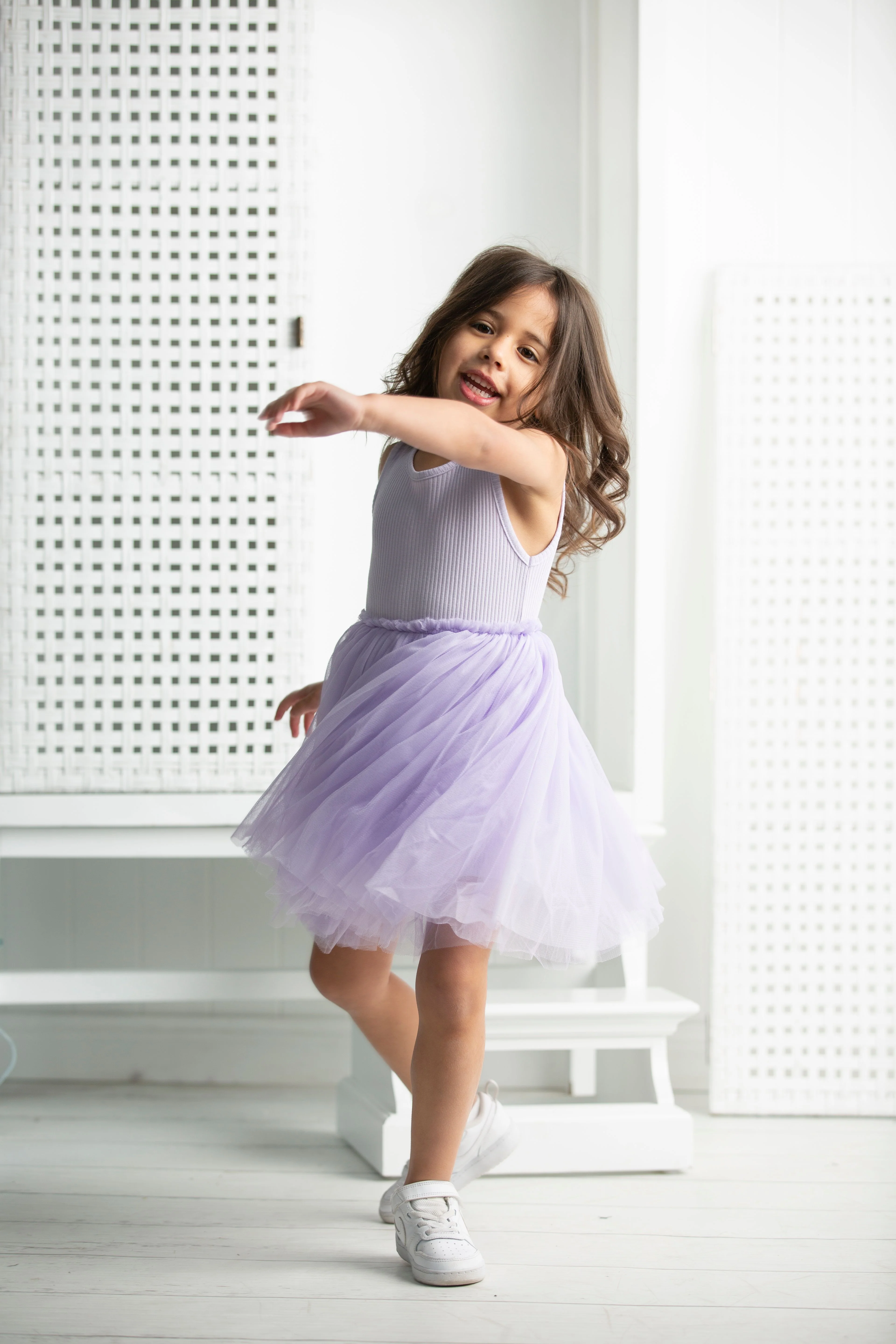 Ivy Ribbed Tutu - Lilac - Image 3